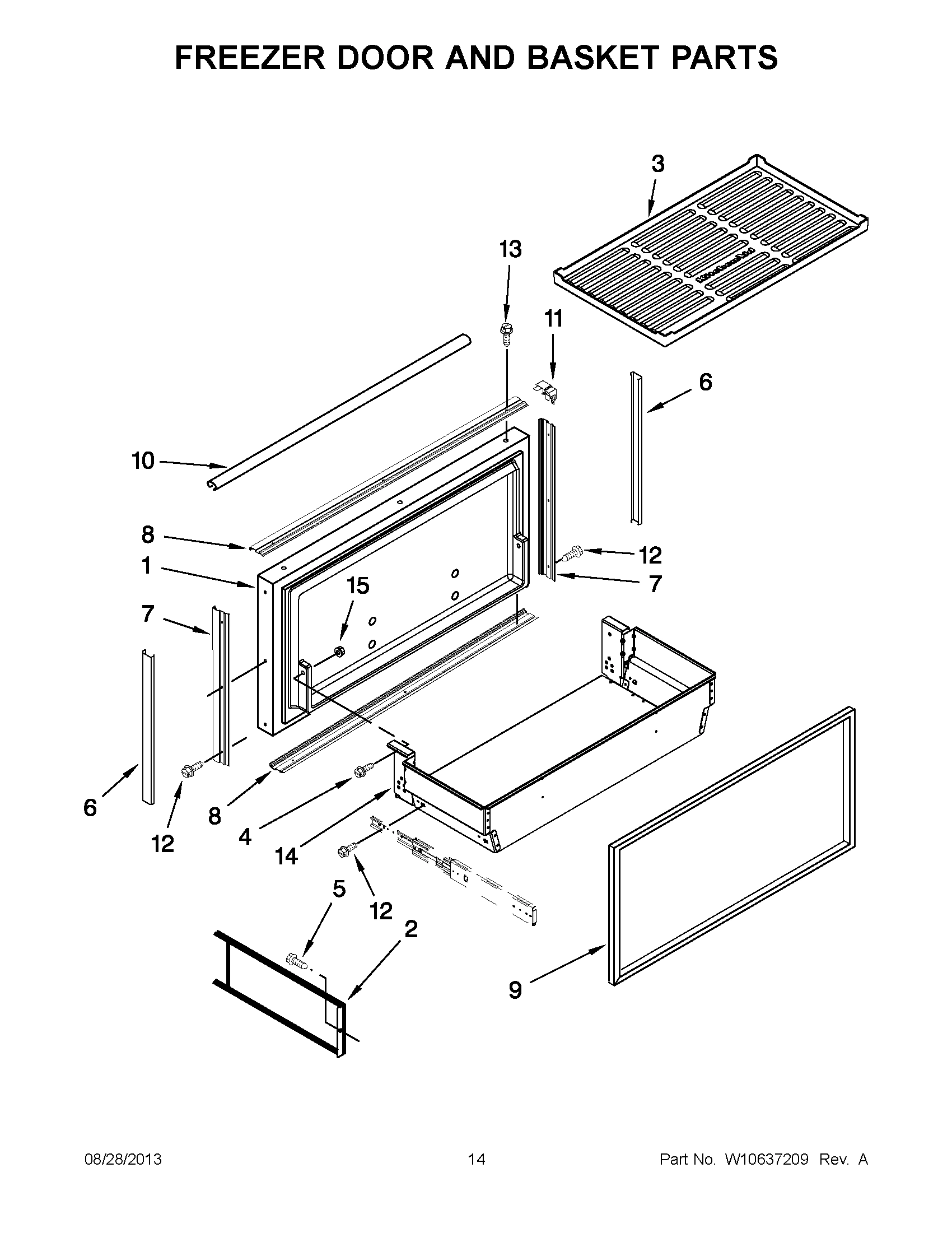 08 - FREEZER DOOR AND BASKET PARTS