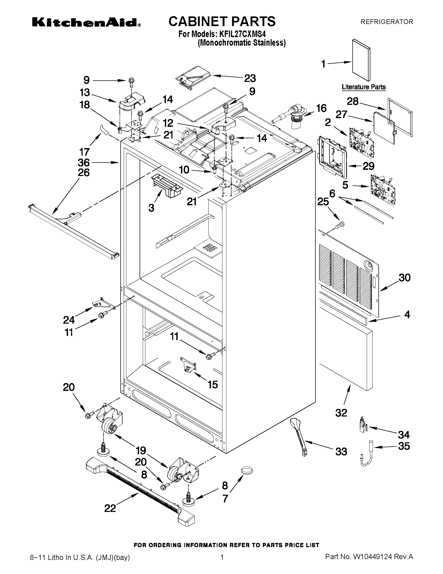 01 - CABINET PARTS