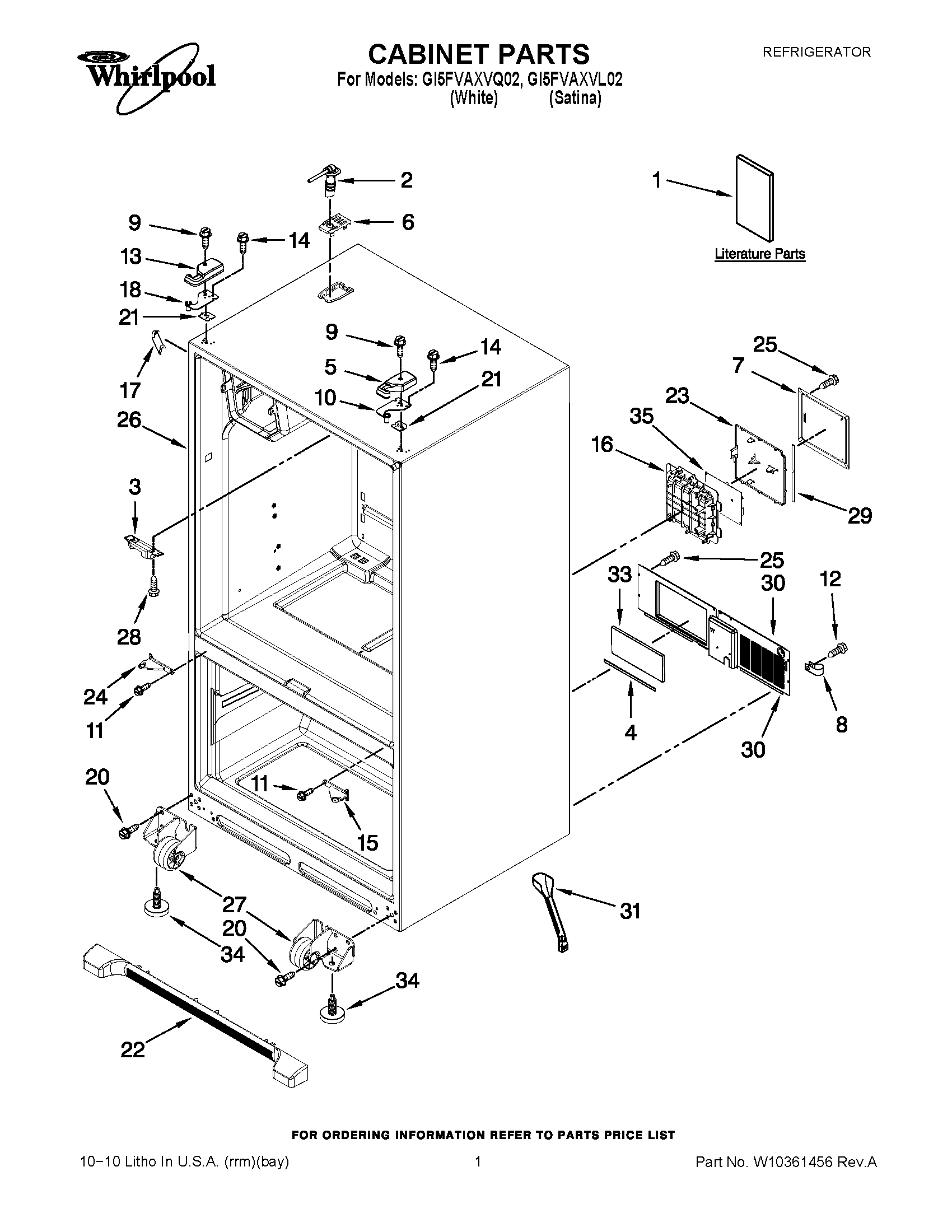 01 - CABINET PARTS