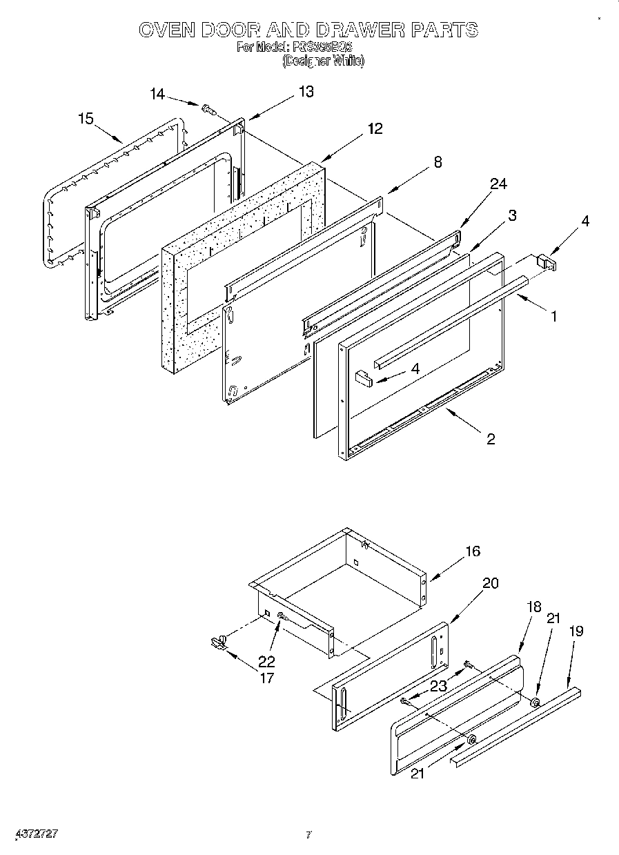 06 - OVEN DOOR AND DRAWER