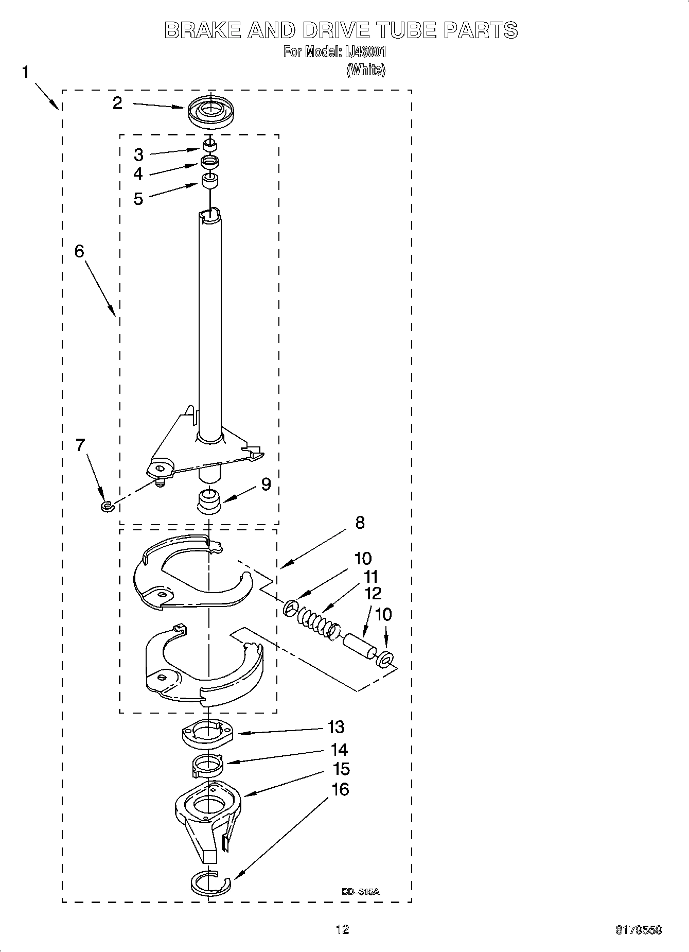 08 - BRAKE AND DRIVE TUBE PARTS