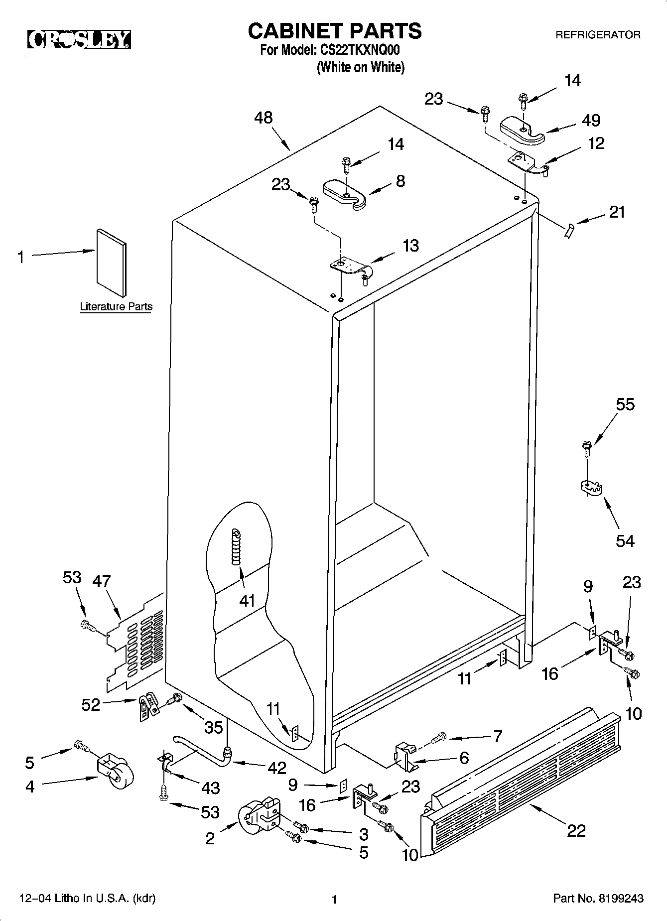01 - CABINET PARTS