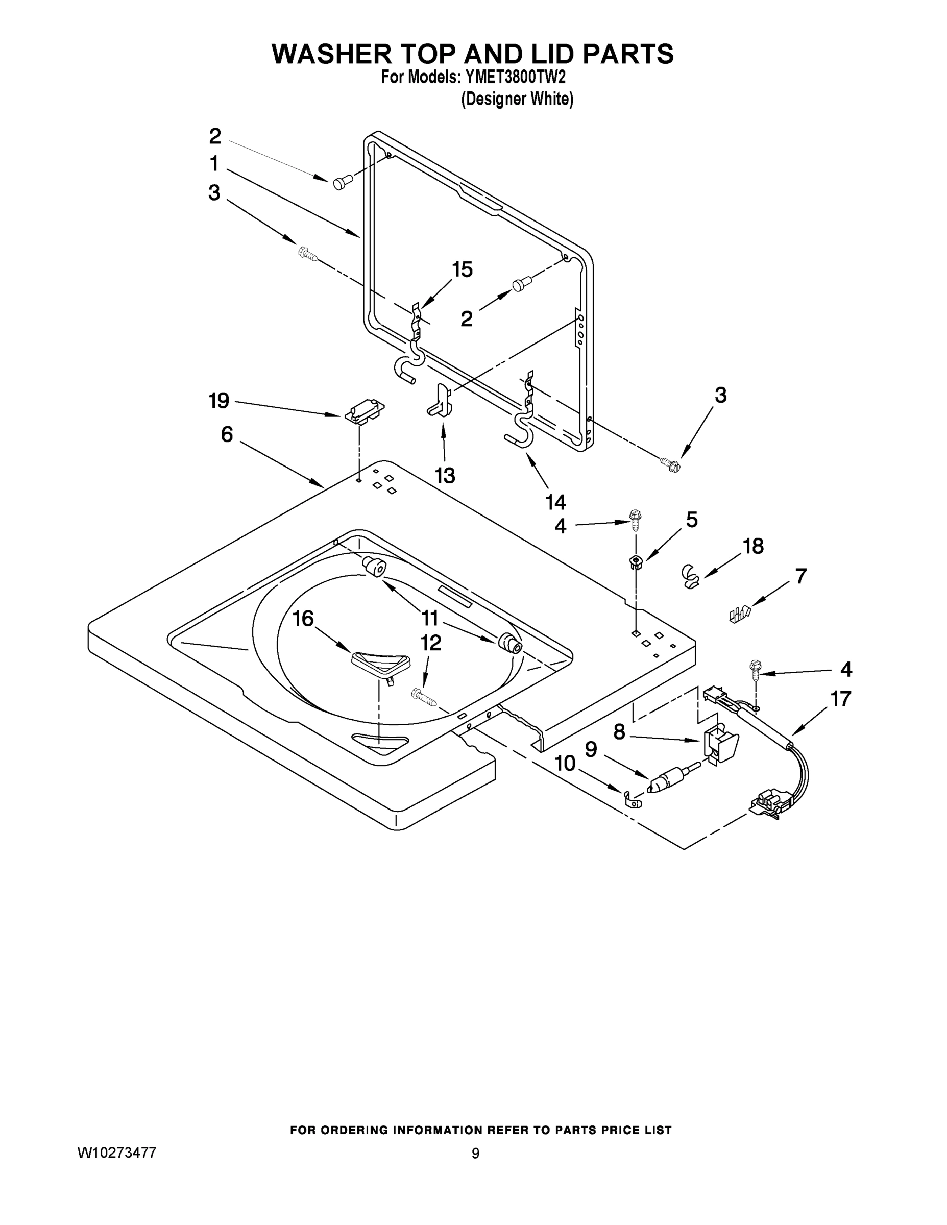 06 - WASHER TOP AND LID PARTS