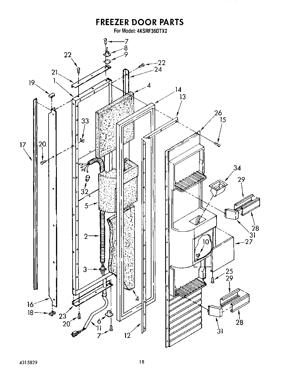 11 - FREEZER DOOR