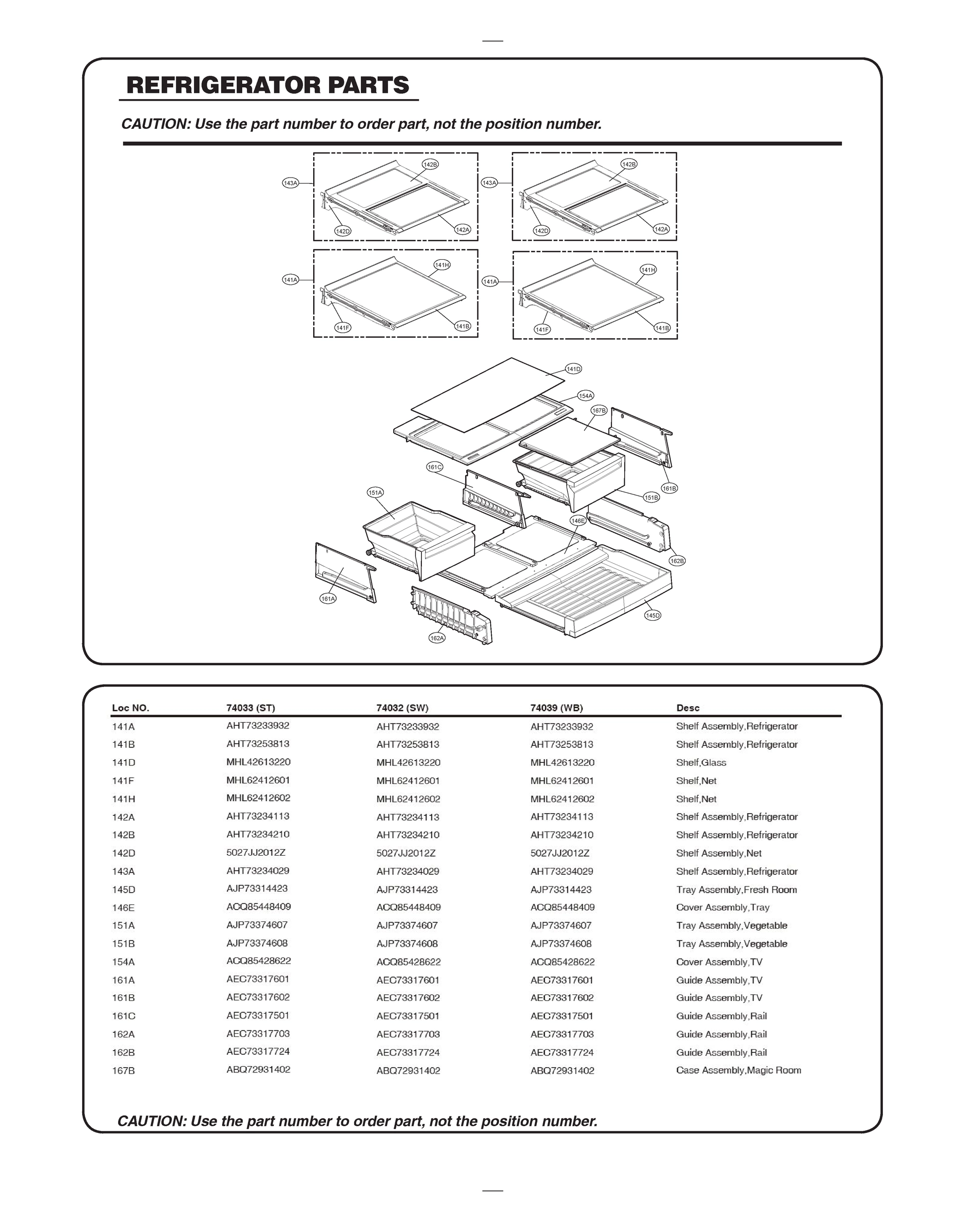 REFRIGERATOR PARTS