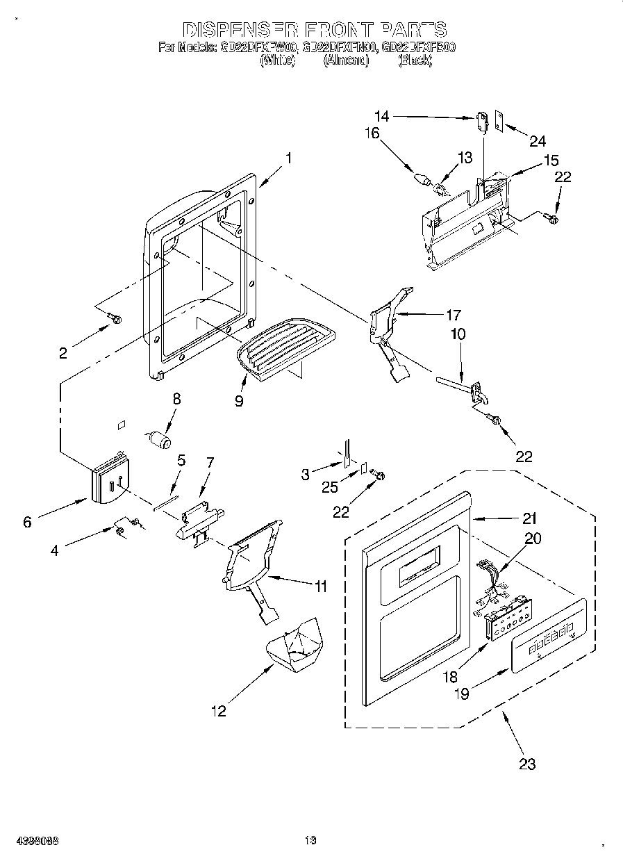 09 - DISPENSER FRONT
