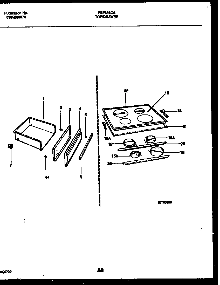 05 - COOKTOP AND DRAWER PARTS