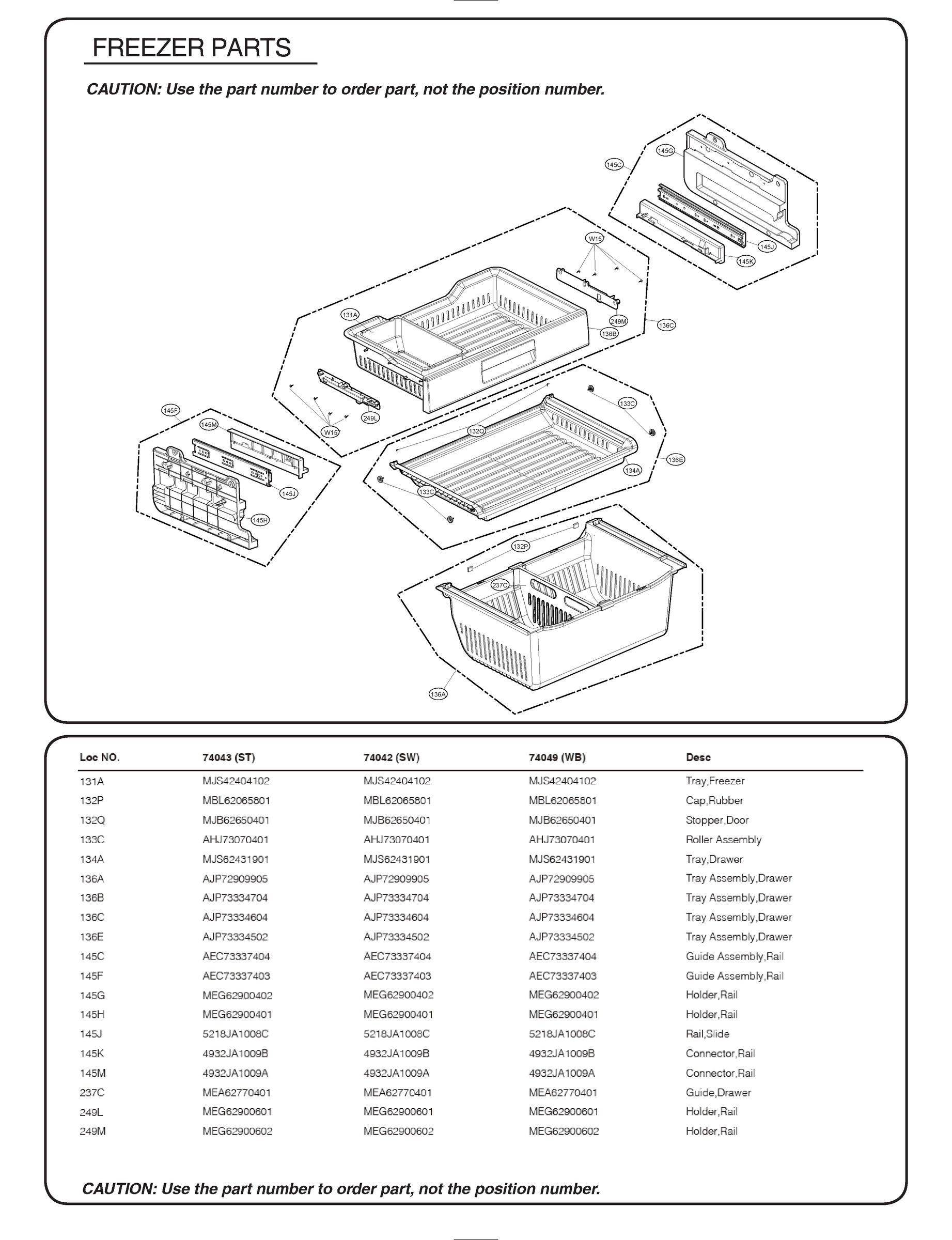FREEZER PARTS