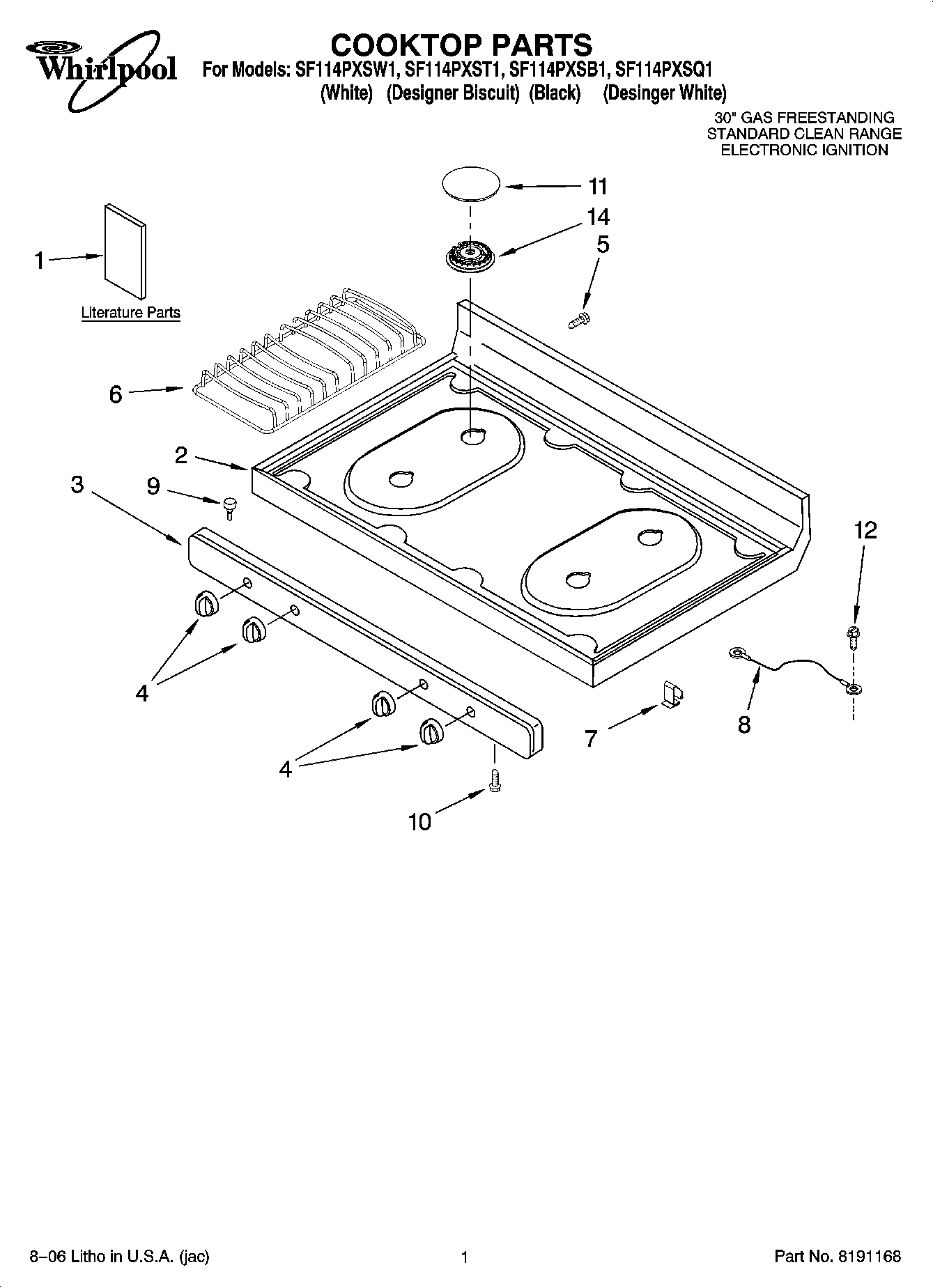 01 - COOKTOP PARTS