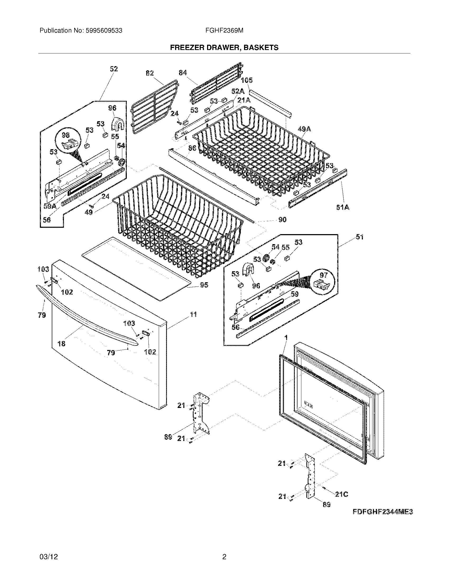 03 - FREEZER DRAWER/BASKETS