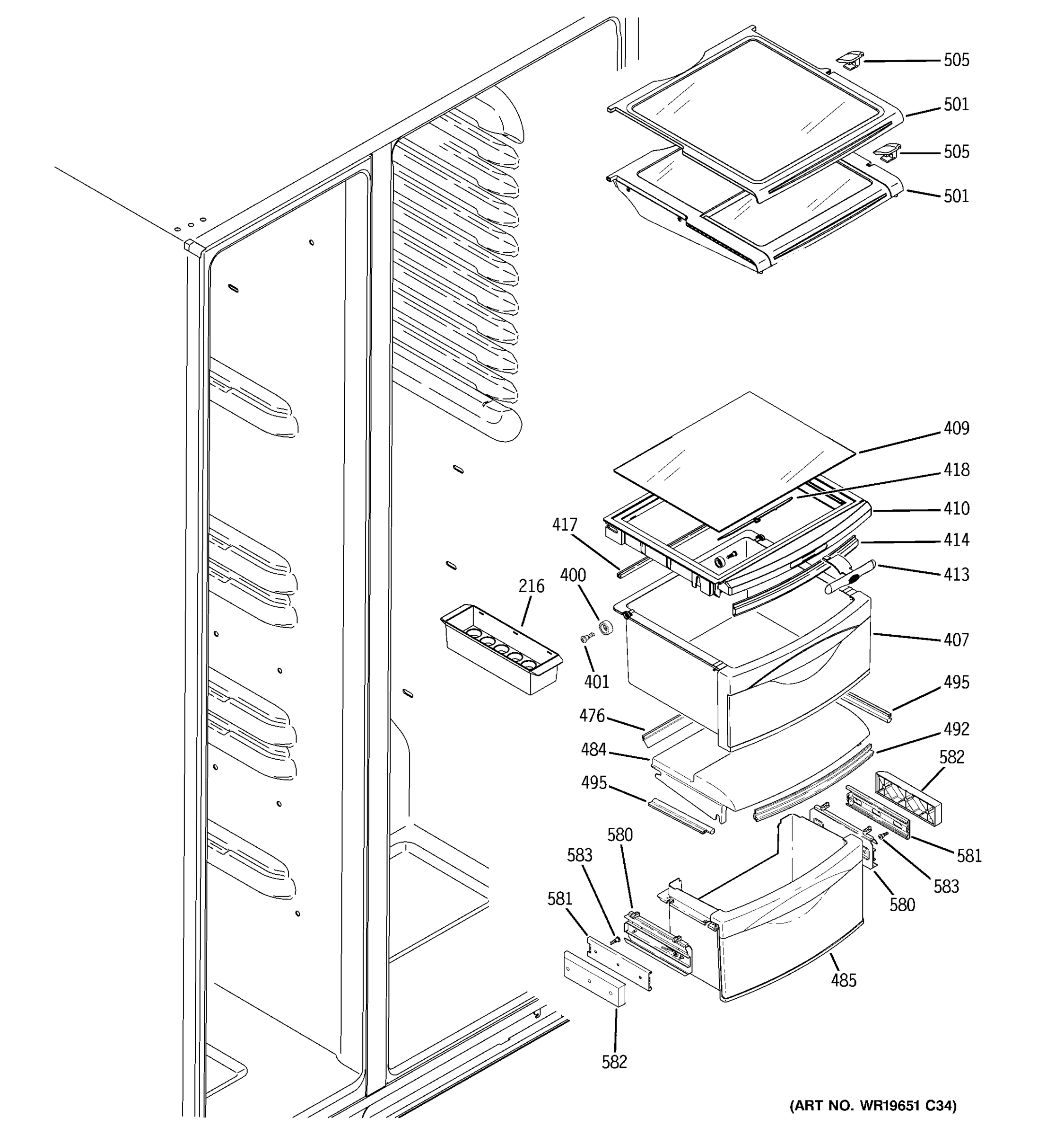 FRESH FOOD SHELVES
