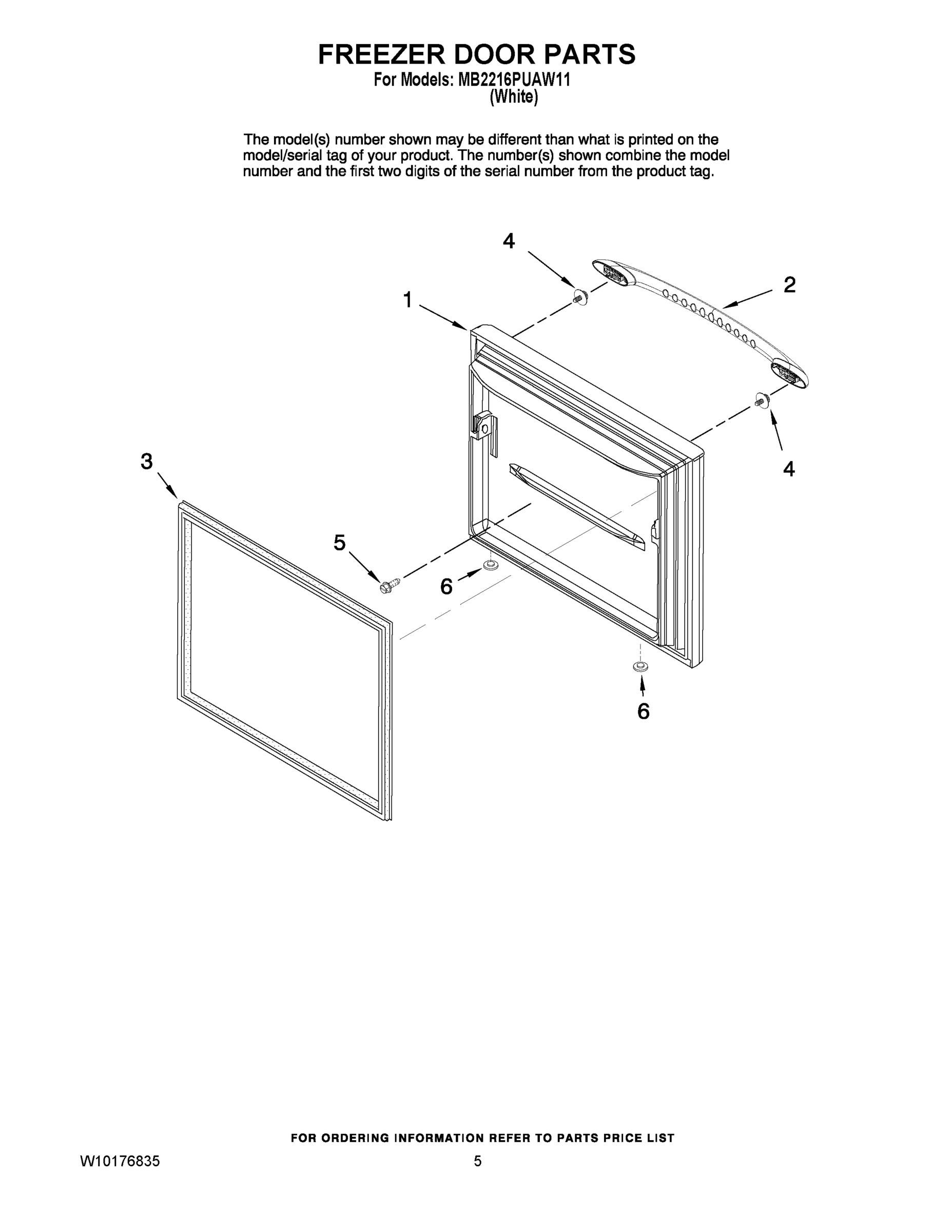 03 - FREEZER DOOR PARTS