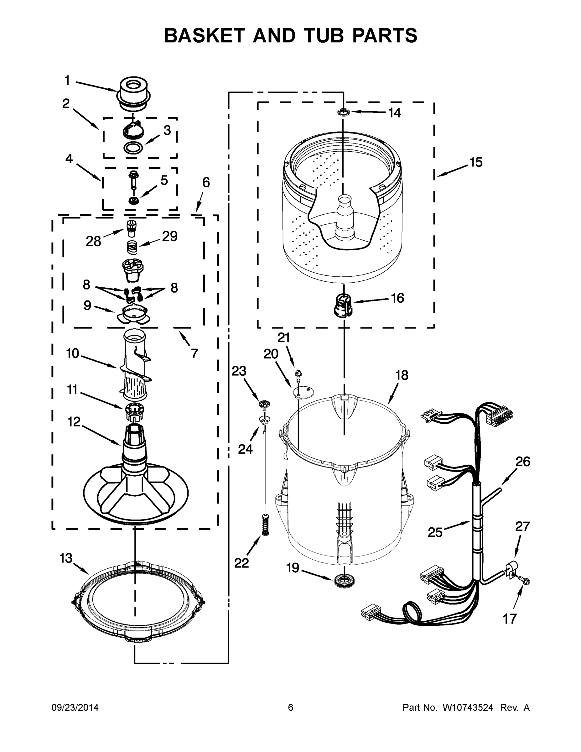 04 - BASKET AND TUB PARTS