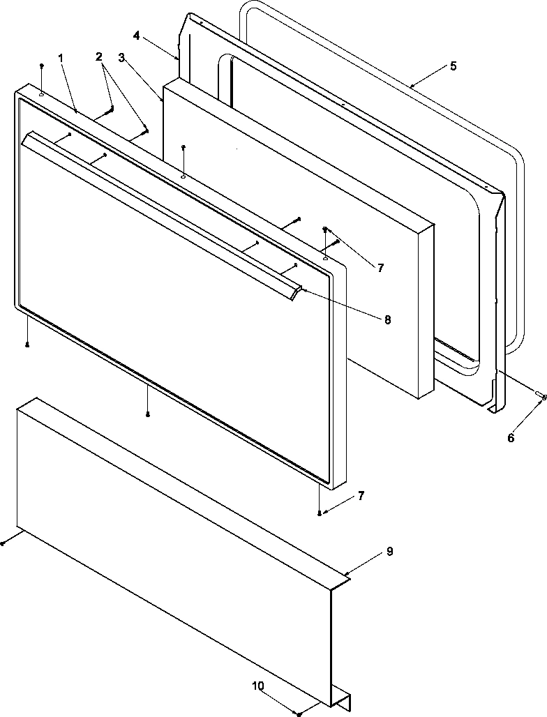 04 - OVEN DOOR AND DECORATIVE PANEL