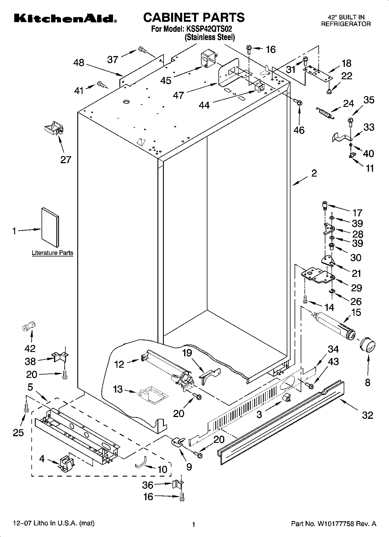 01 - CABINET PARTS