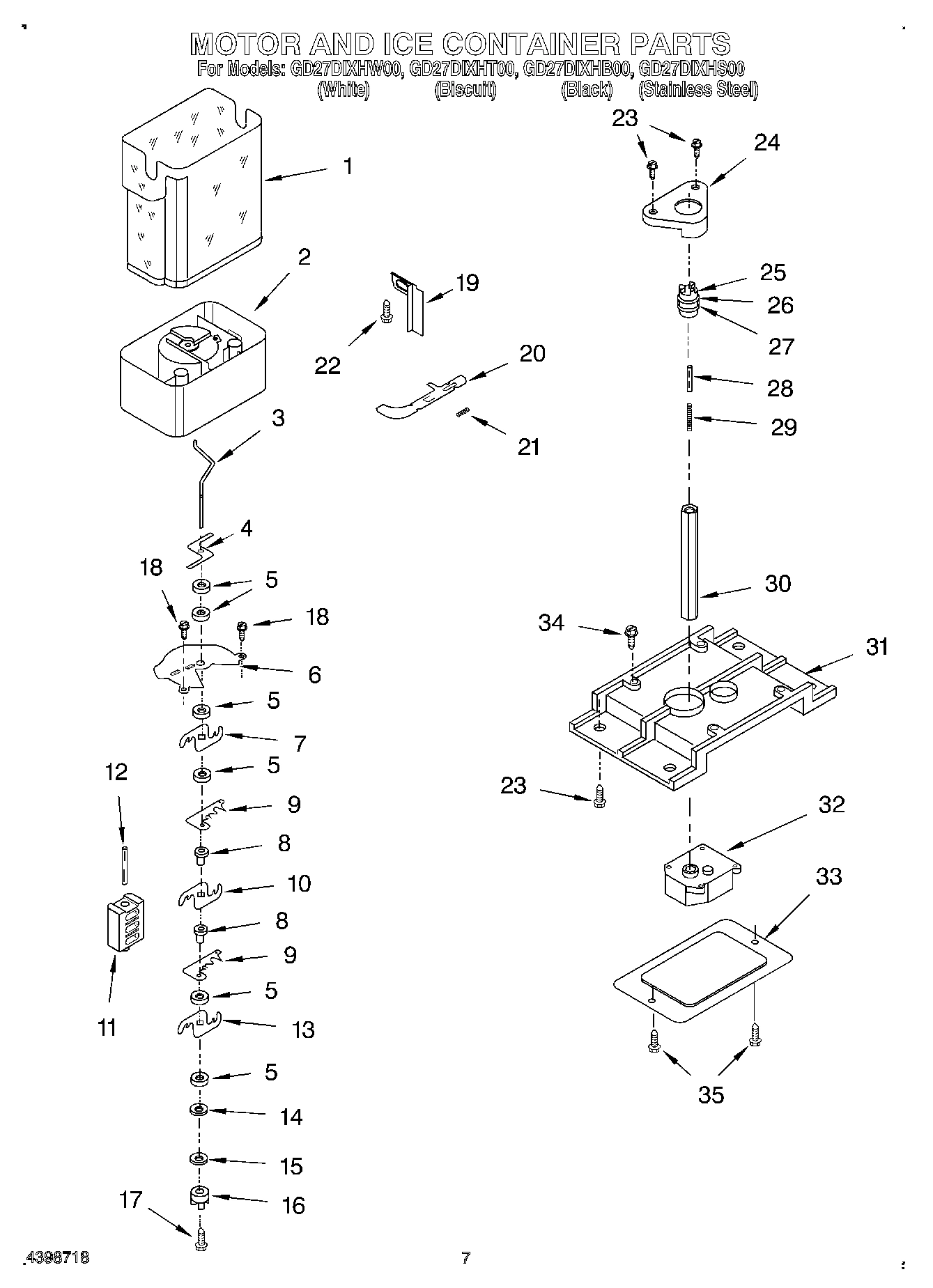 05 - MOTOR AND ICE CONTAINER