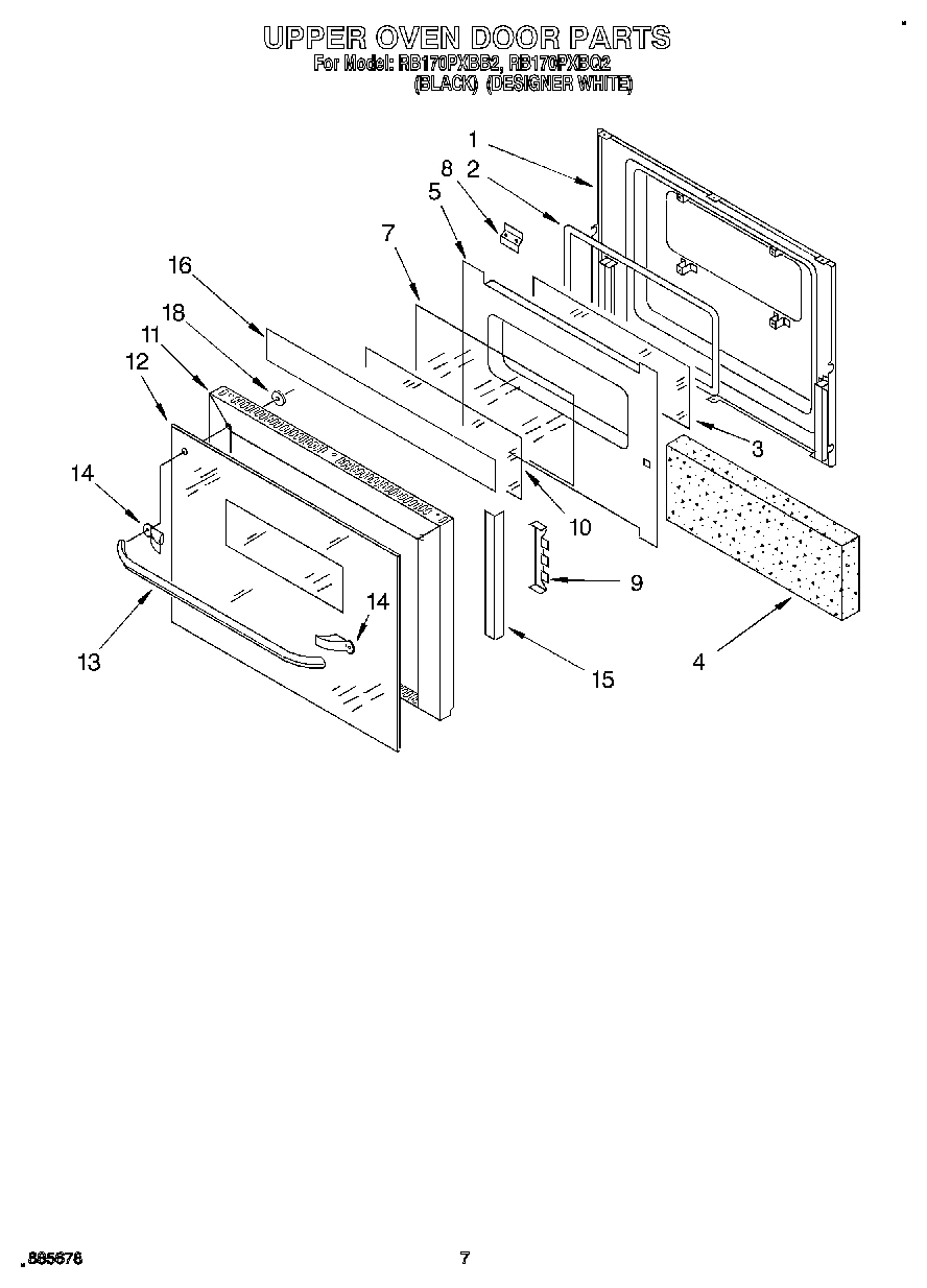 04 - UPPER OVEN DOOR
