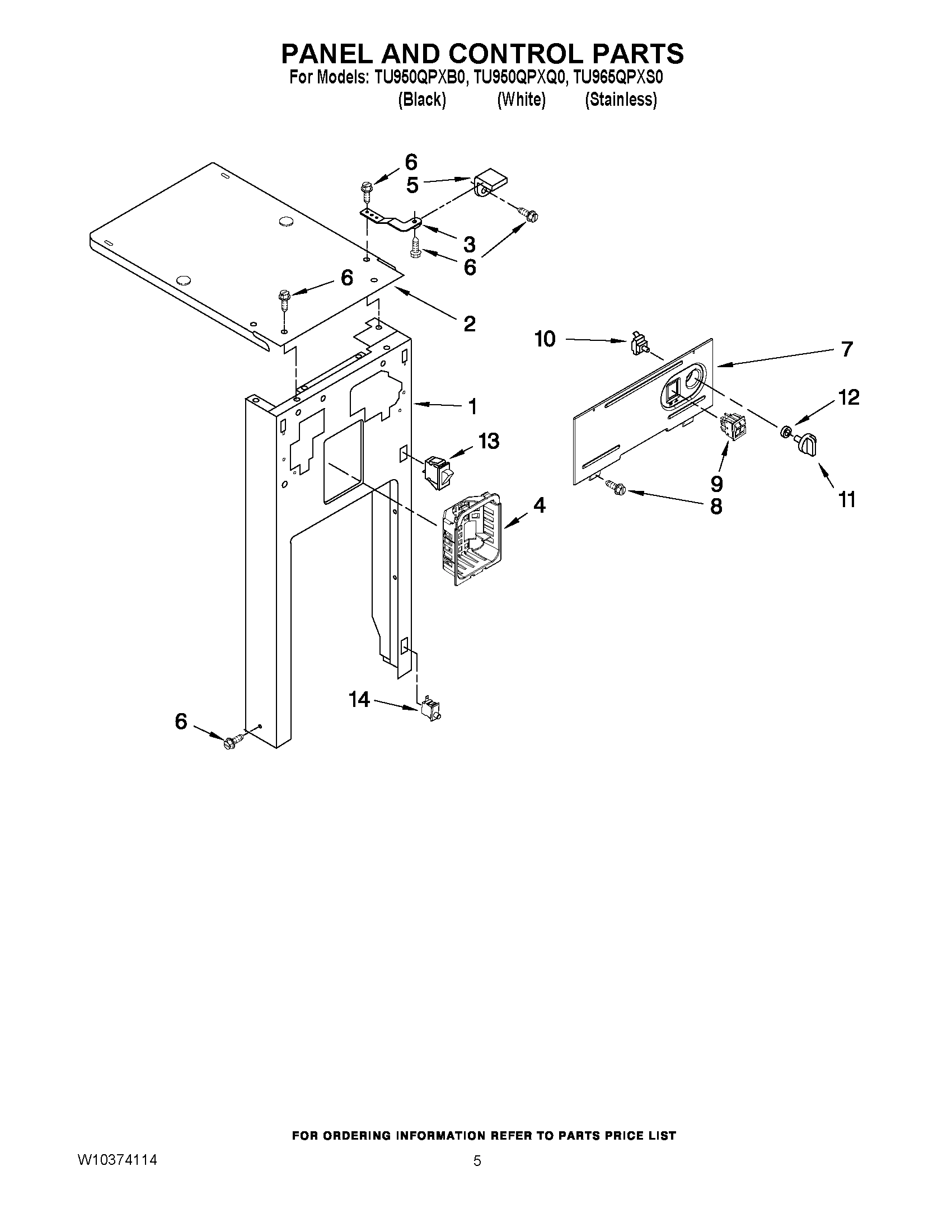 05 - PANEL AND CONTROL PARTS