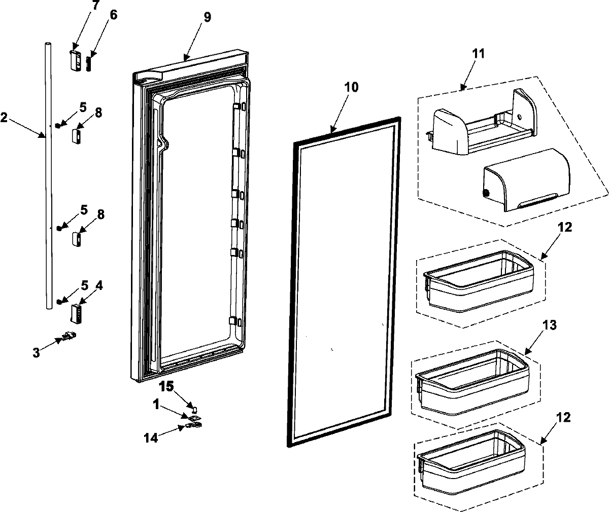 13 - REFRIGERATOR DOOR