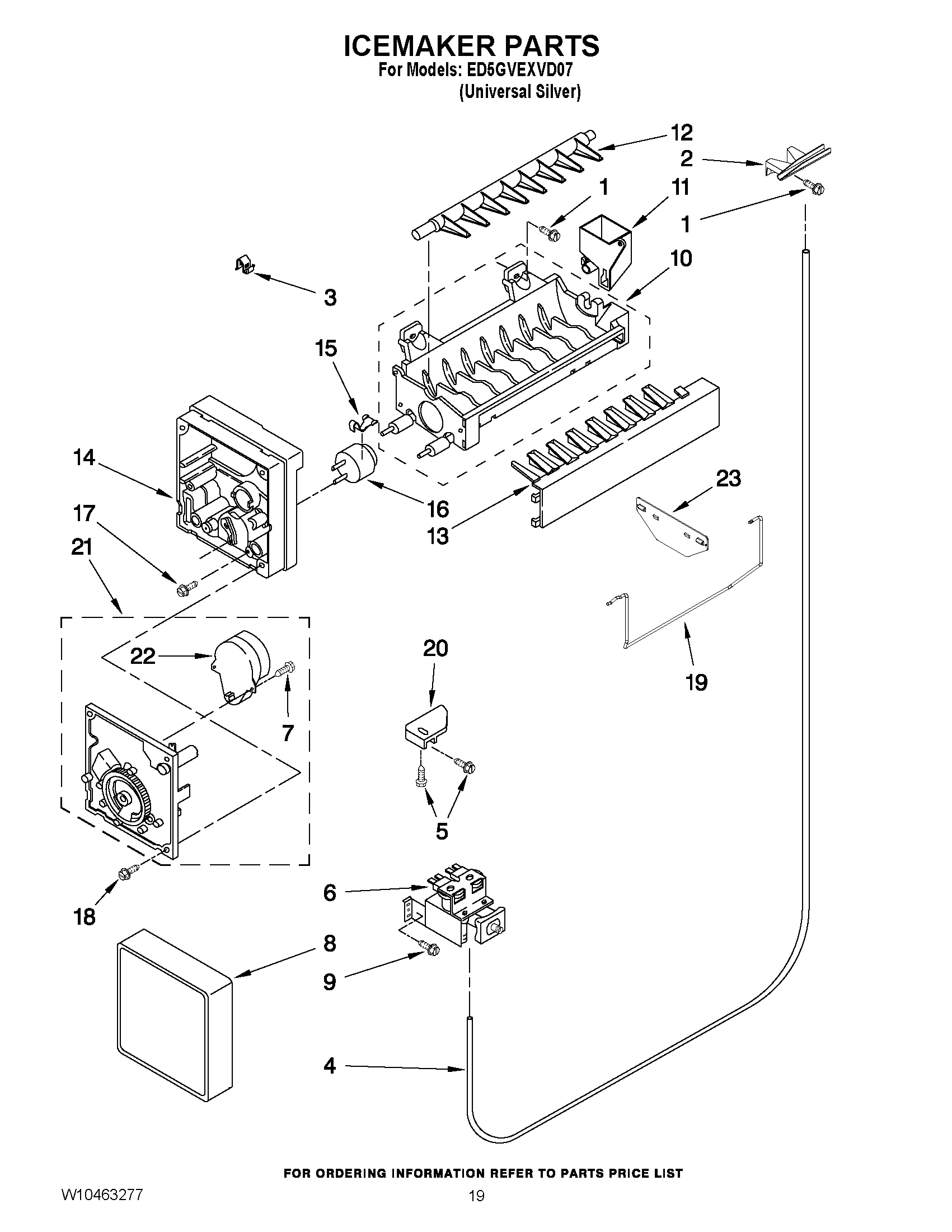 12 - ICEMAKER PARTS