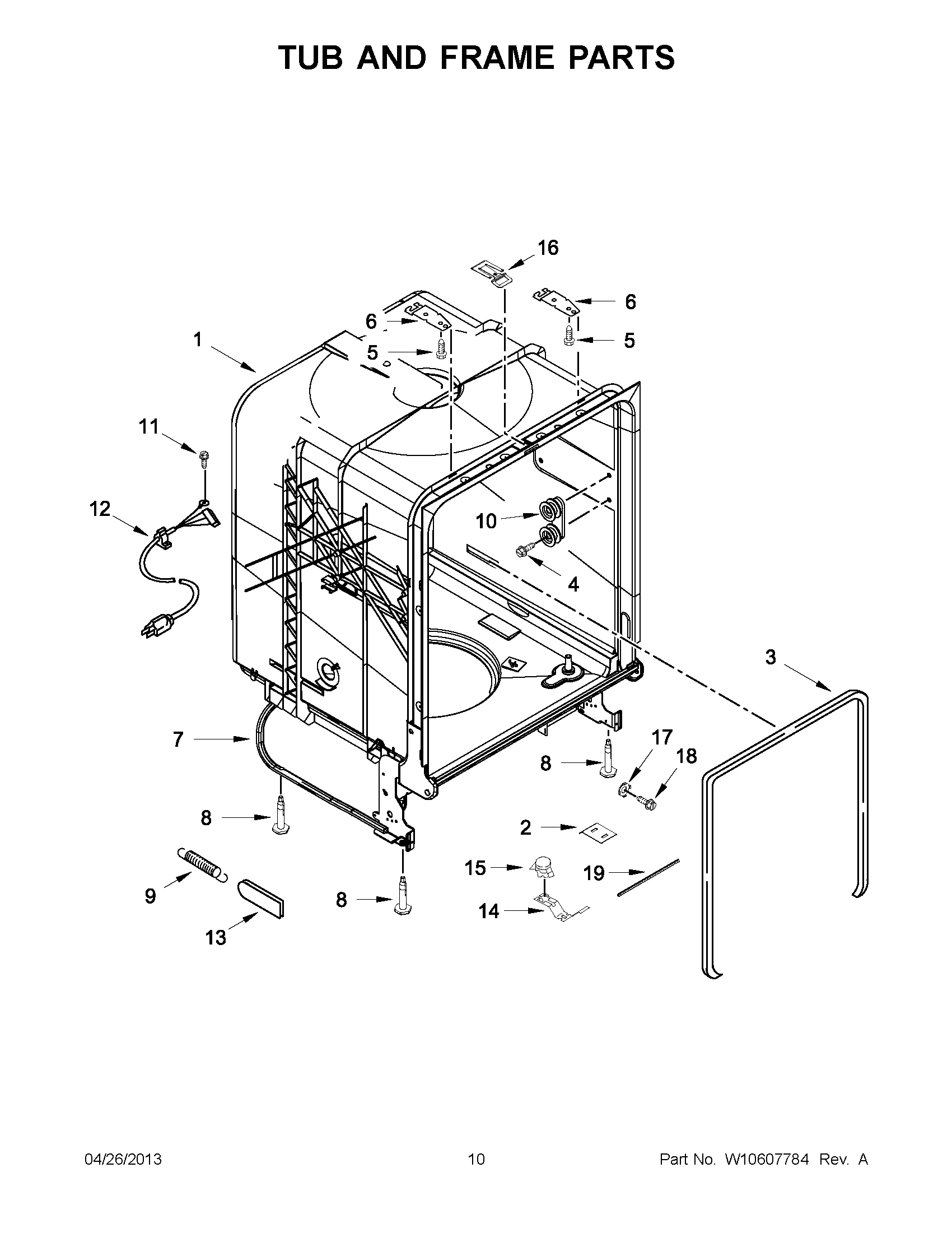 05 - TUB AND FRAME PARTS