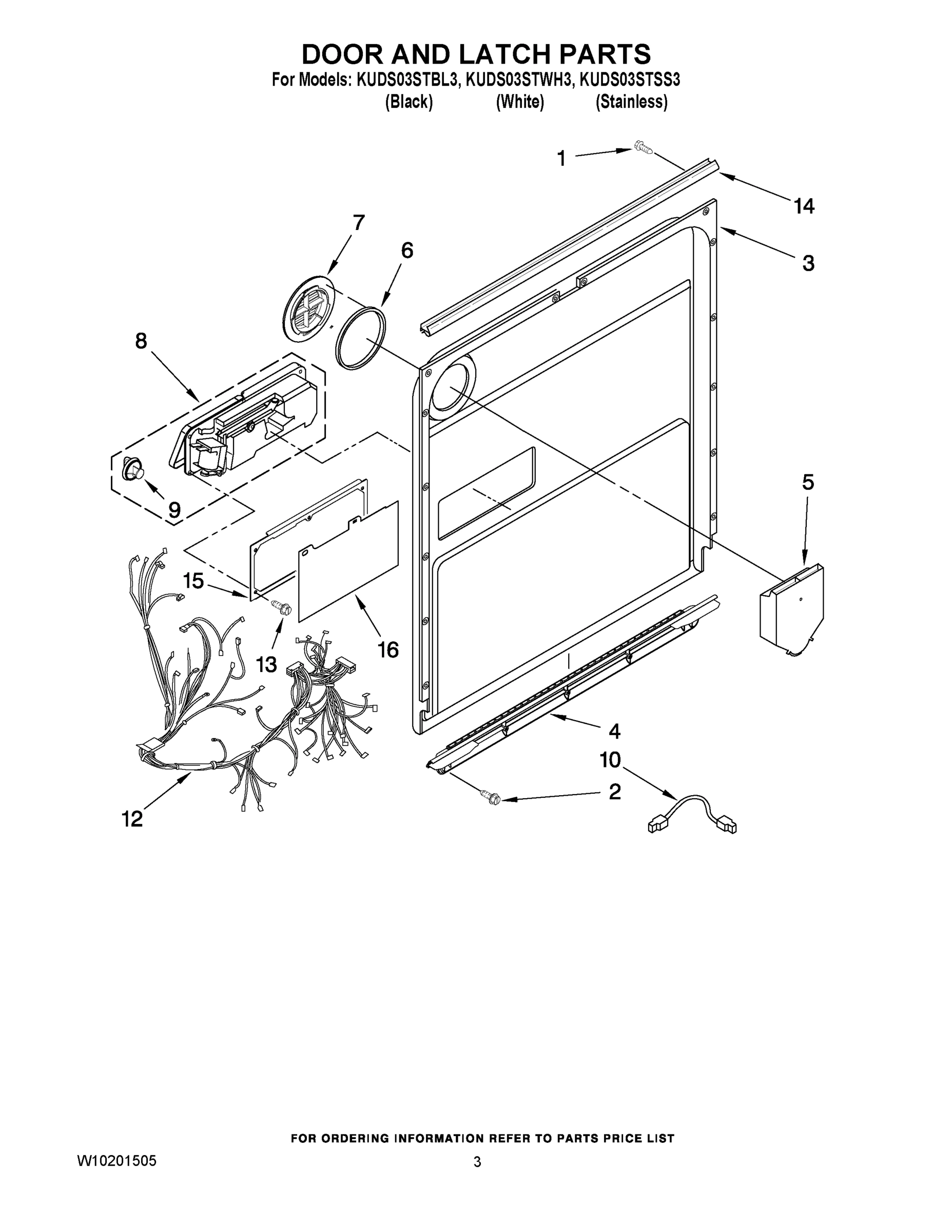 03 - DOOR AND LATCH PARTS