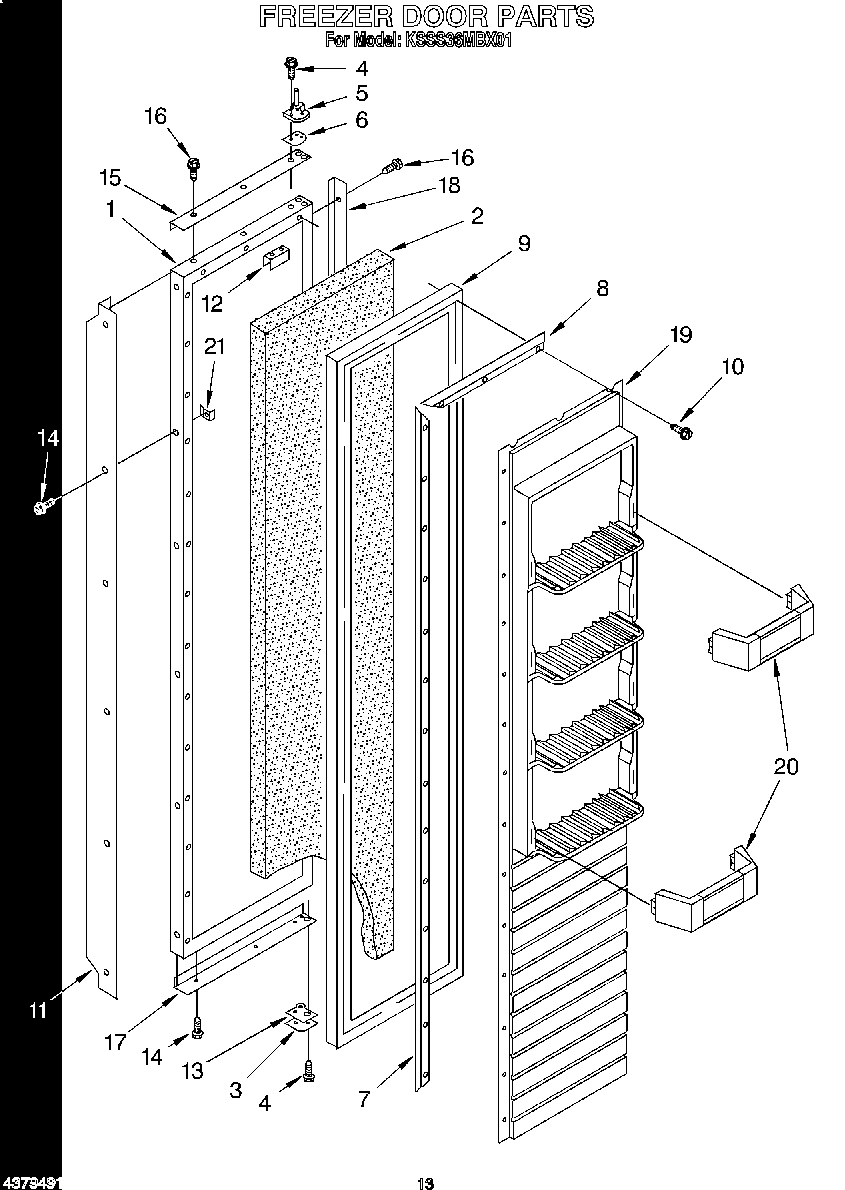 10 - FREEZER DOOR
