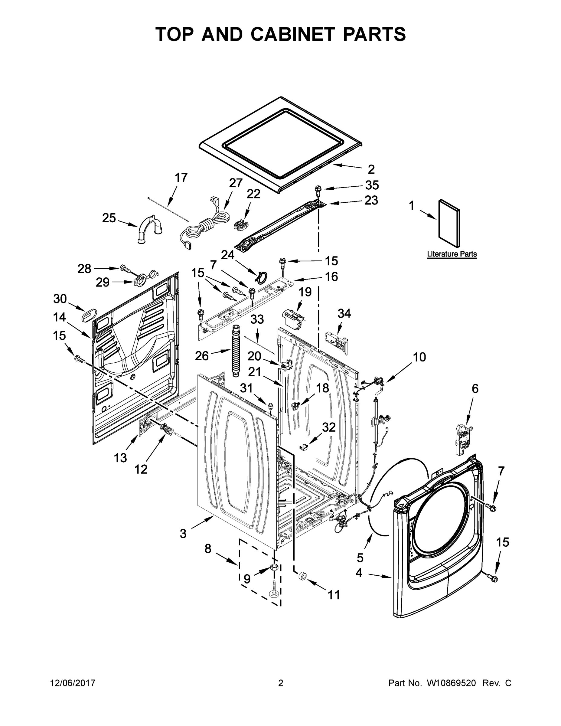 02 - TOP AND CABINET PARTS