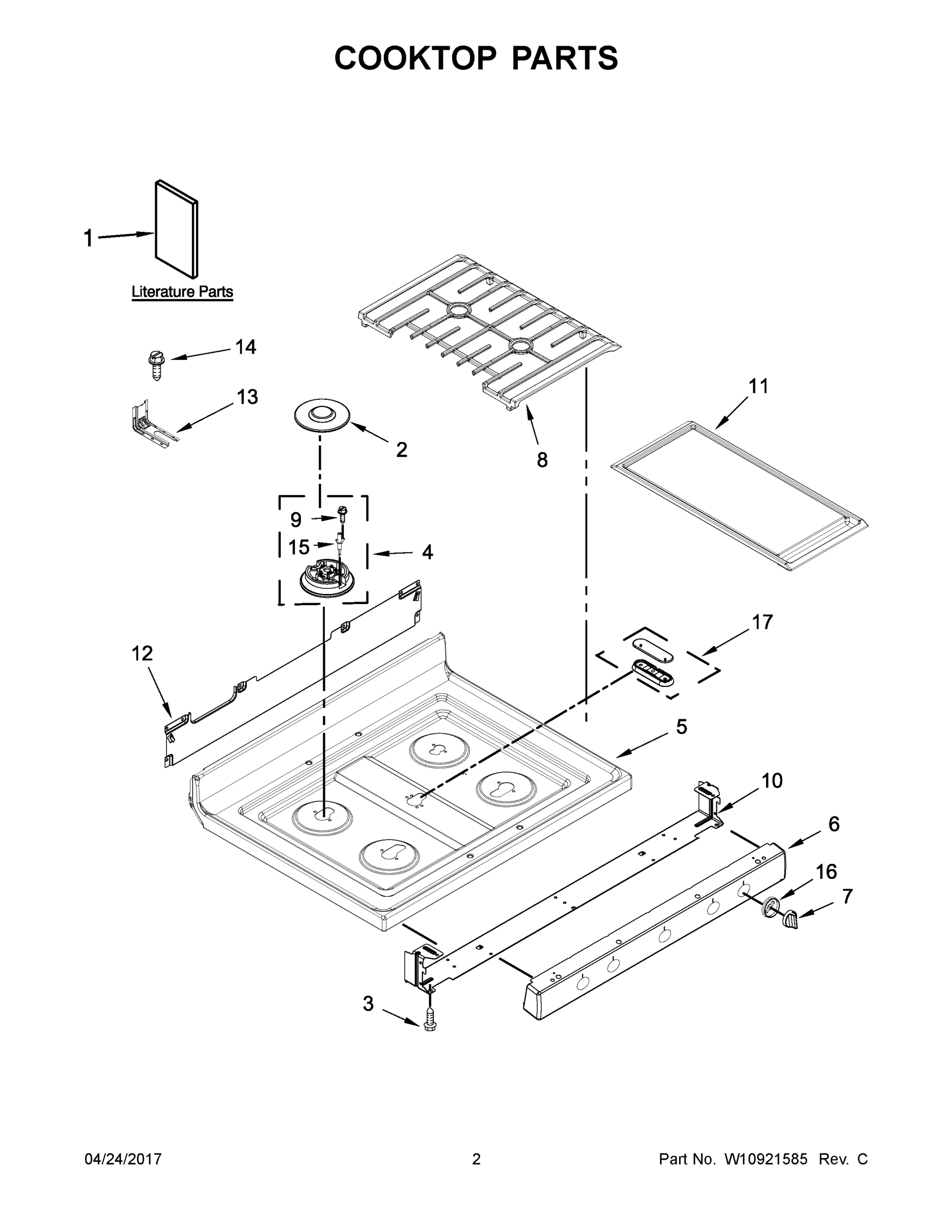 02 - COOKTOP PARTS