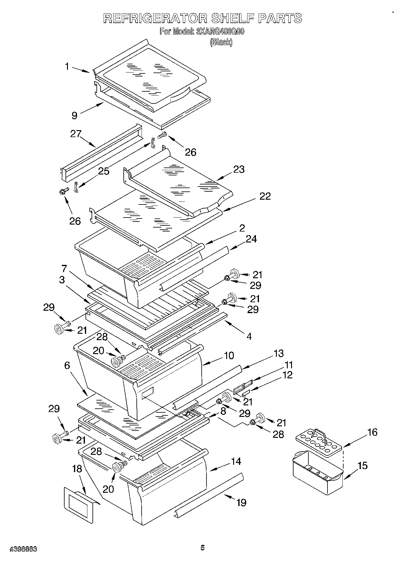04 - REFRIGERATOR SHELF