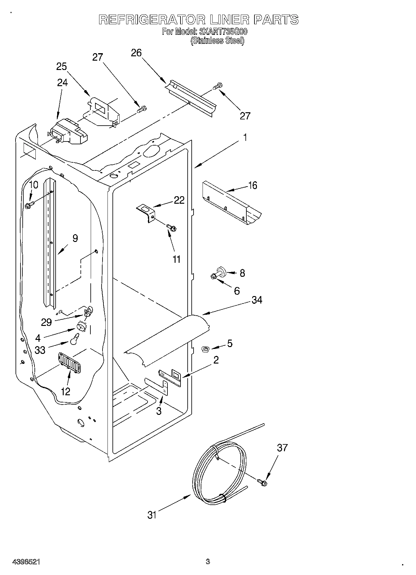 02 - REFRIGERATOR LINER
