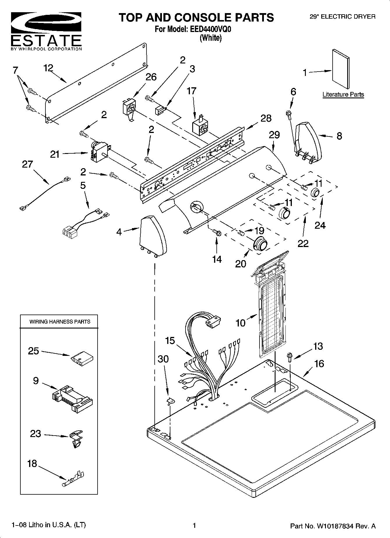 01 - TOP AND CONSOLE PARTS