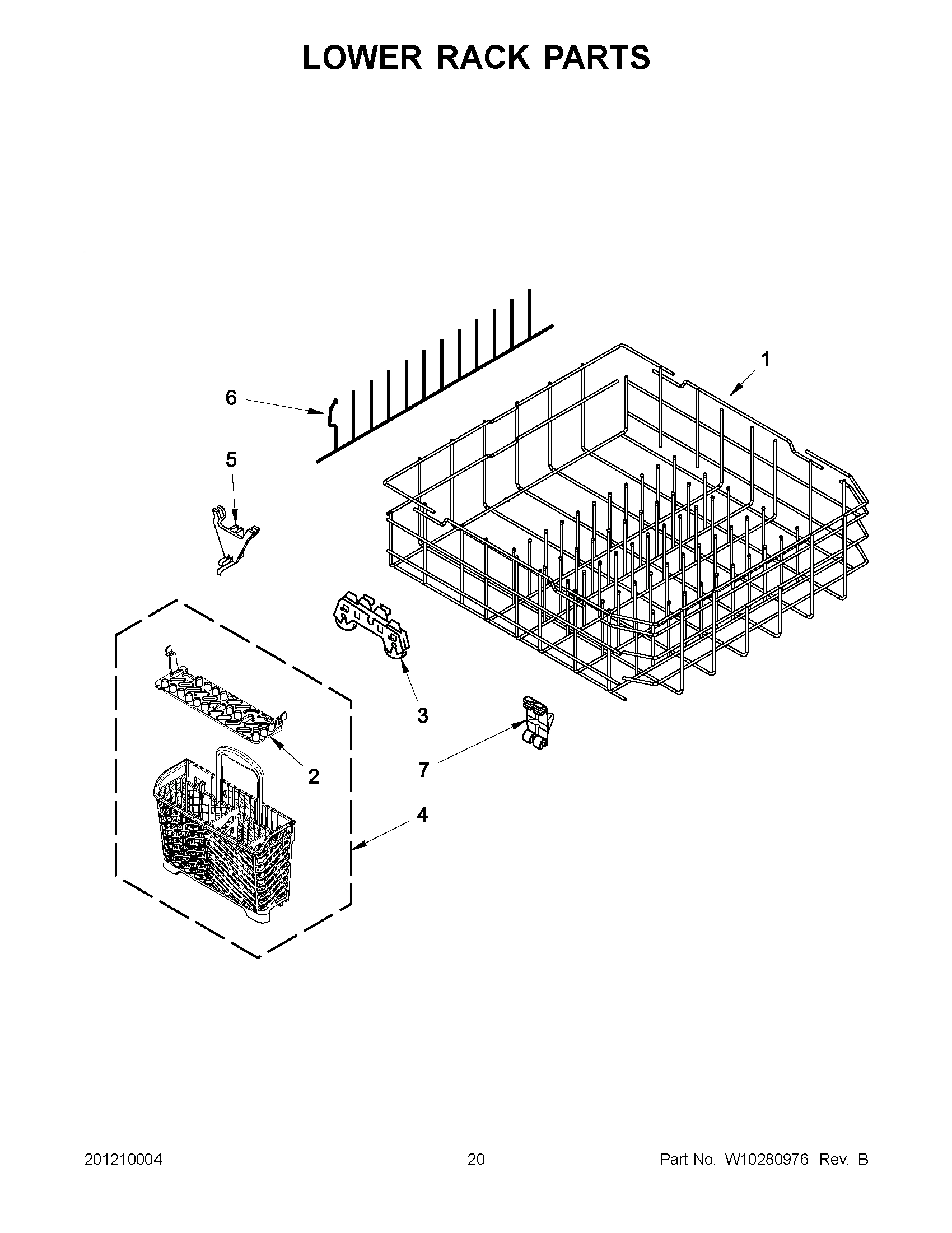10 - LOWER RACK PARTS