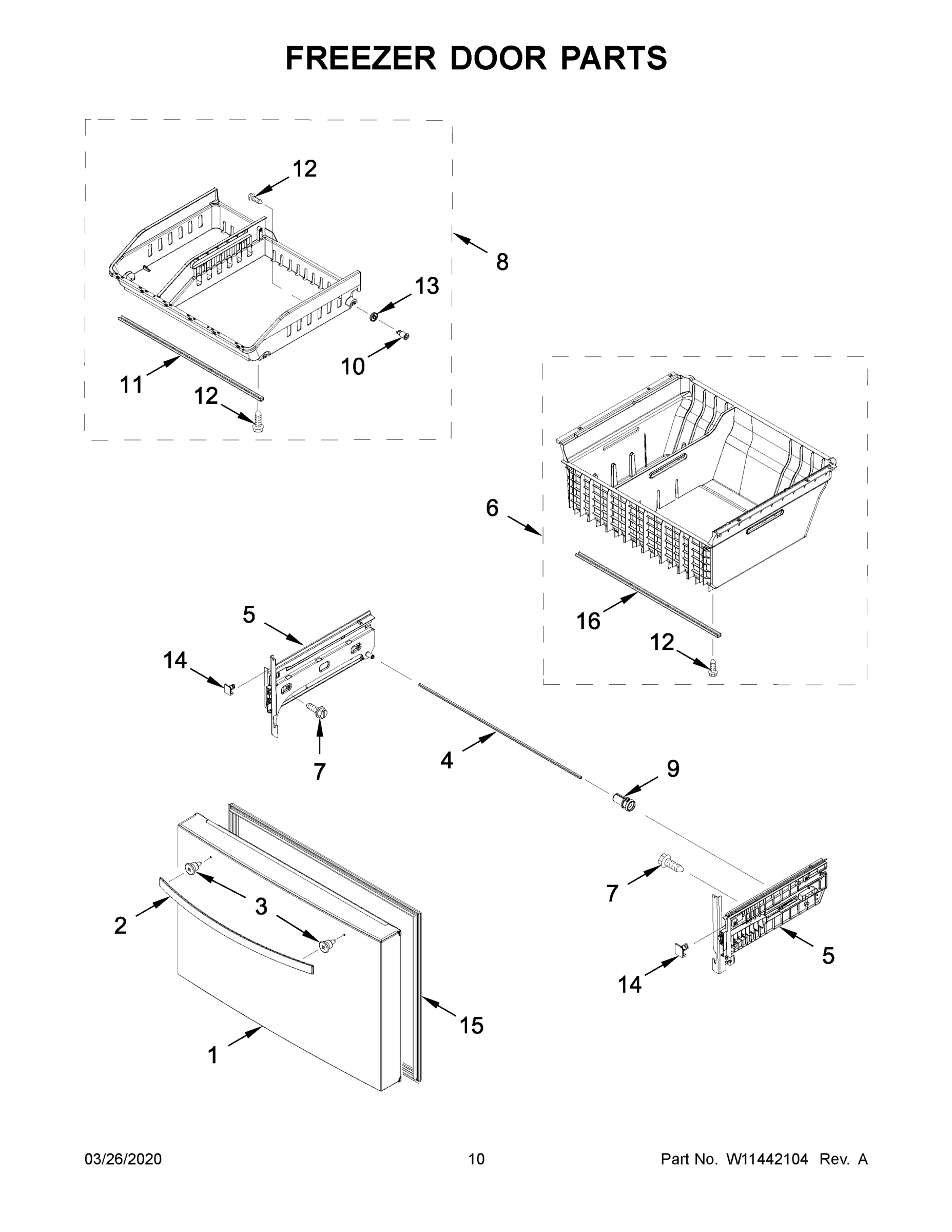 06 - FREEZER DOOR PARTS