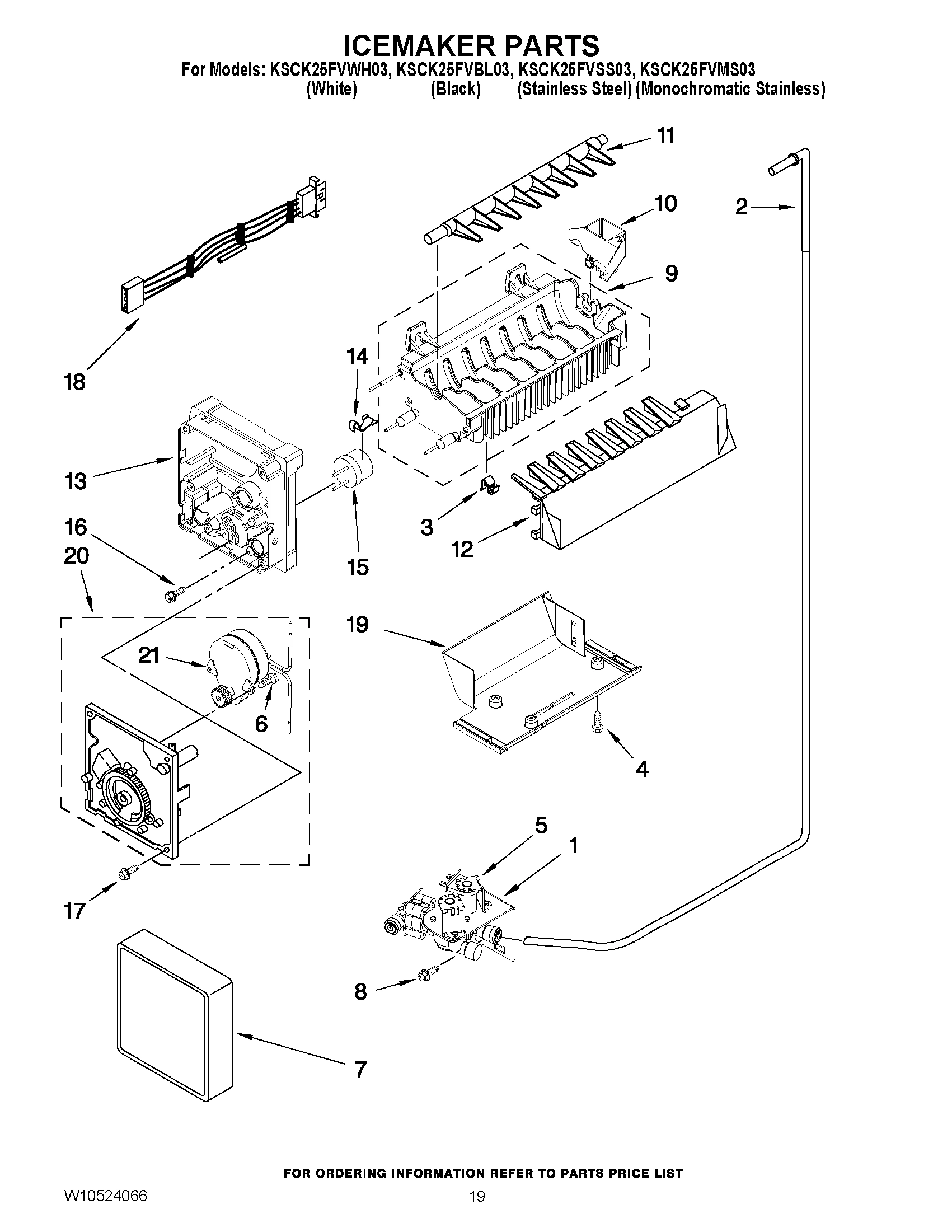 12 - ICEMAKER PARTS
