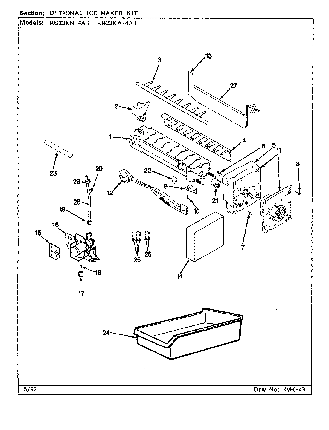 06 - OPTIONAL ICE MAKER KIT