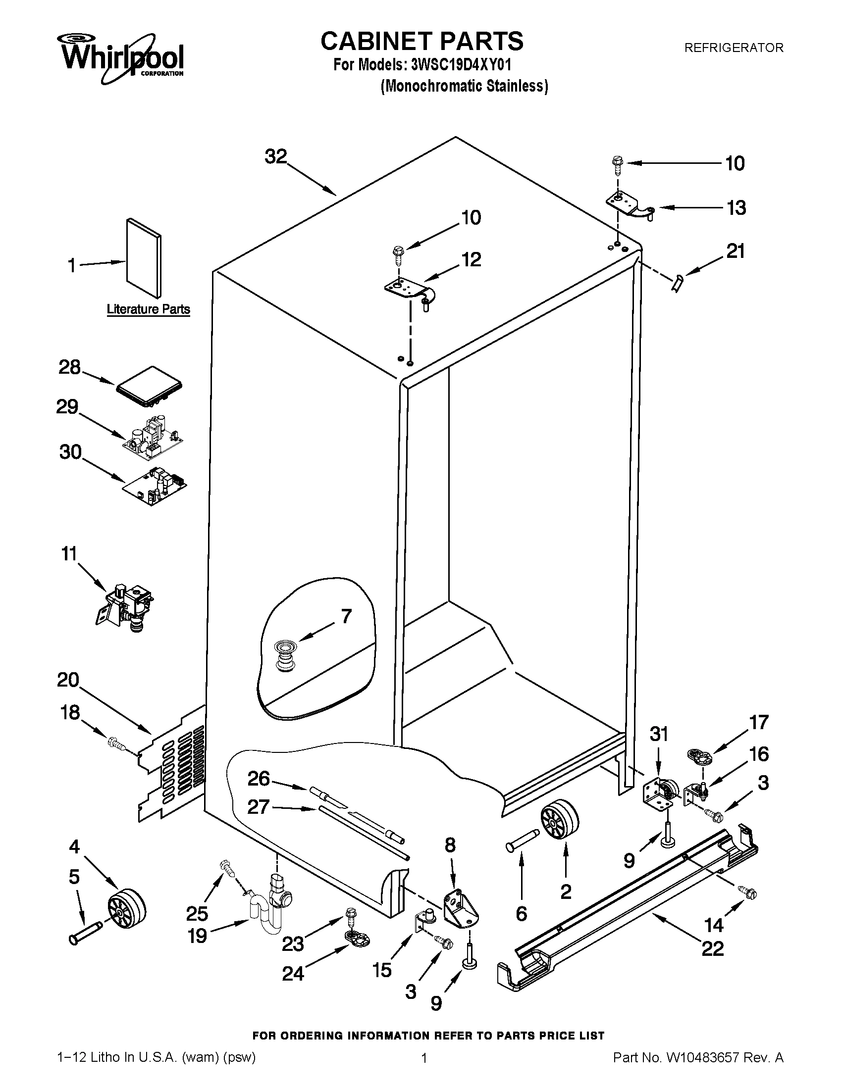 01 - CABINET PARTS