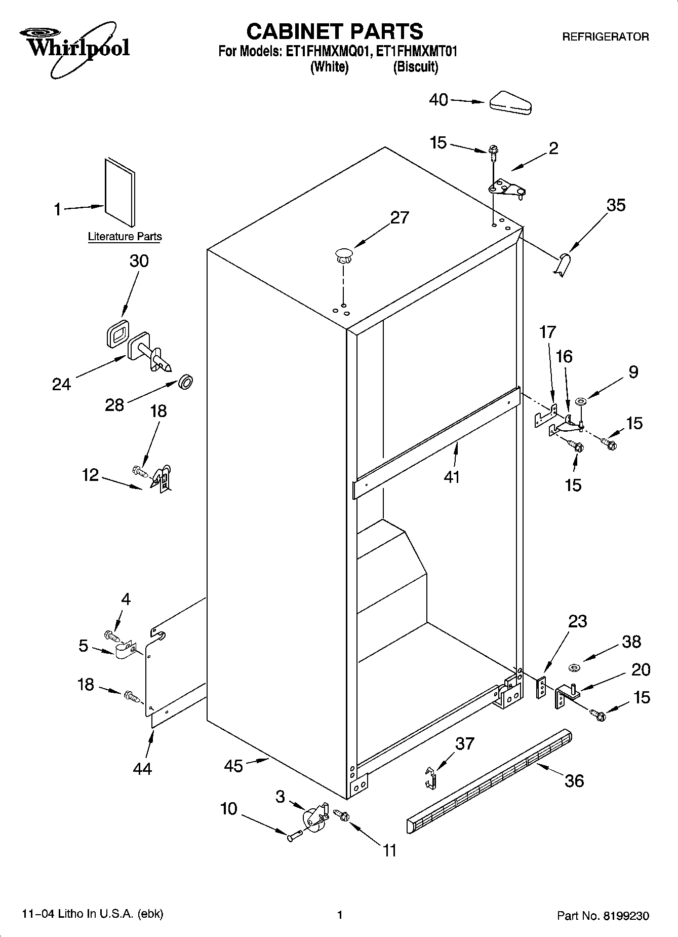 01 - CABINET PARTS