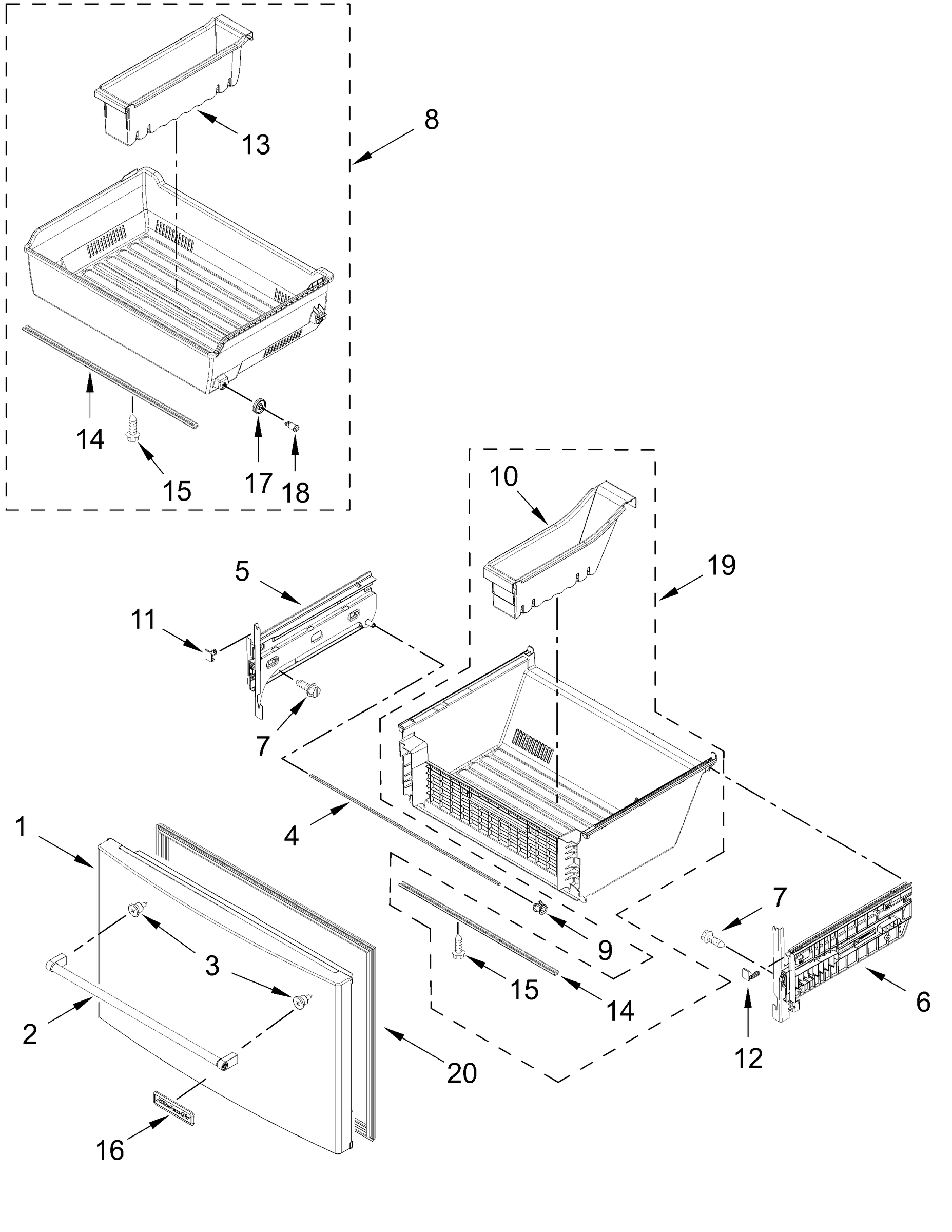 FREEZER DOOR PARTS