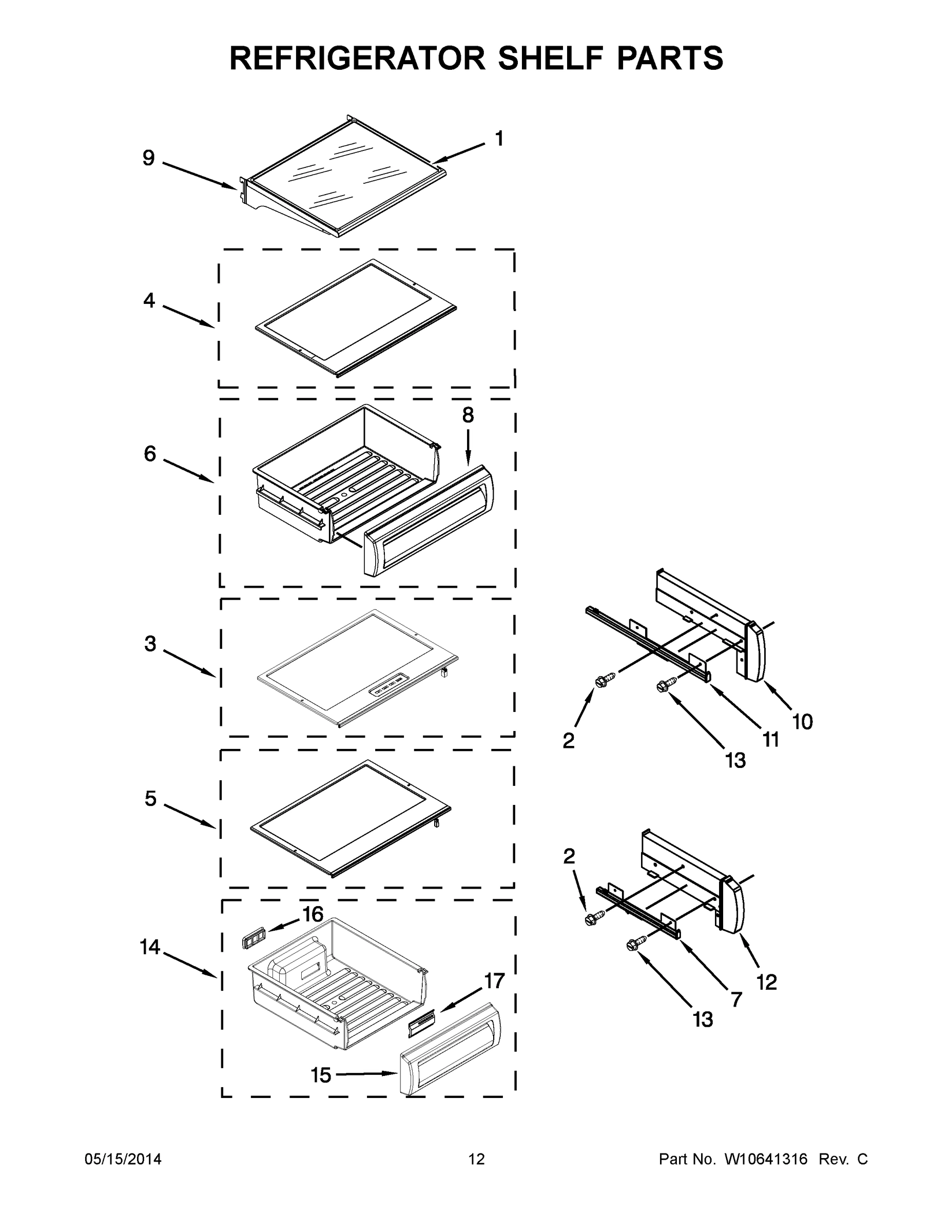 07 - REFRIGERATOR SHELF PARTS
