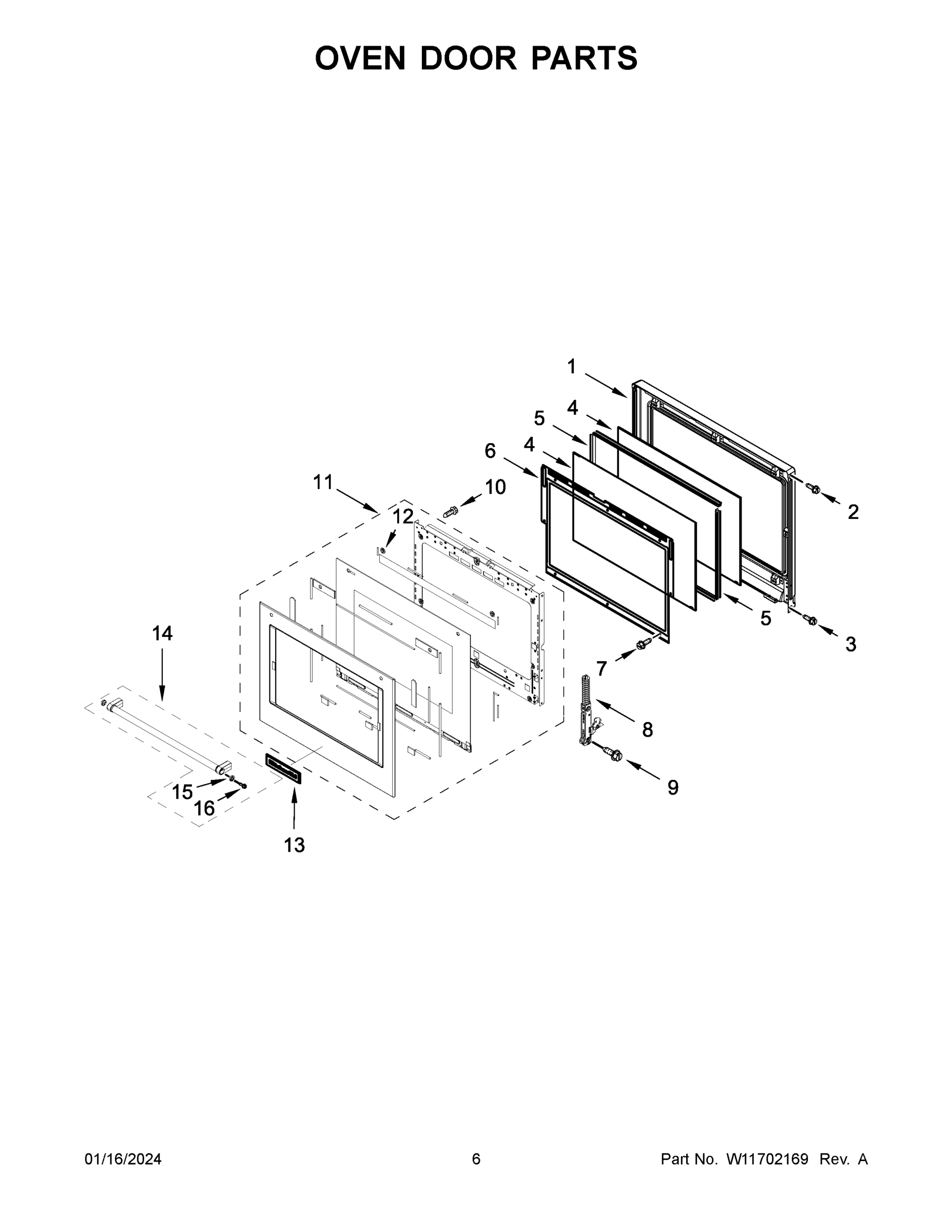 04 - OVEN DOOR PARTS