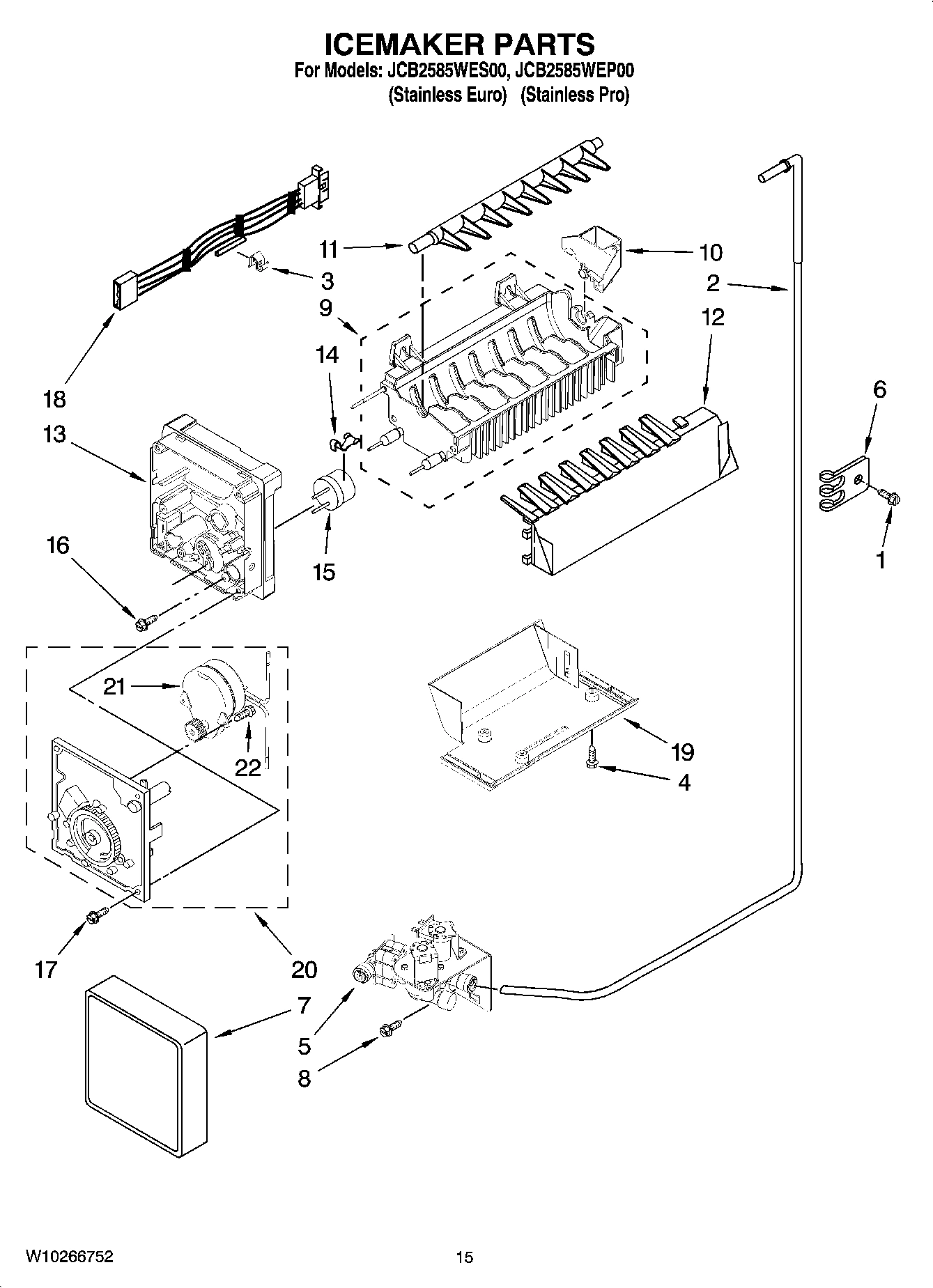 10 - ICEMAKER PARTS