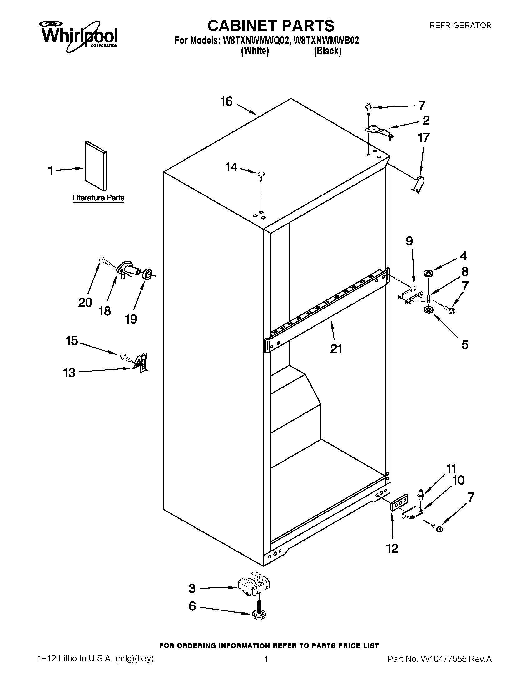 01 - CABINET PARTS