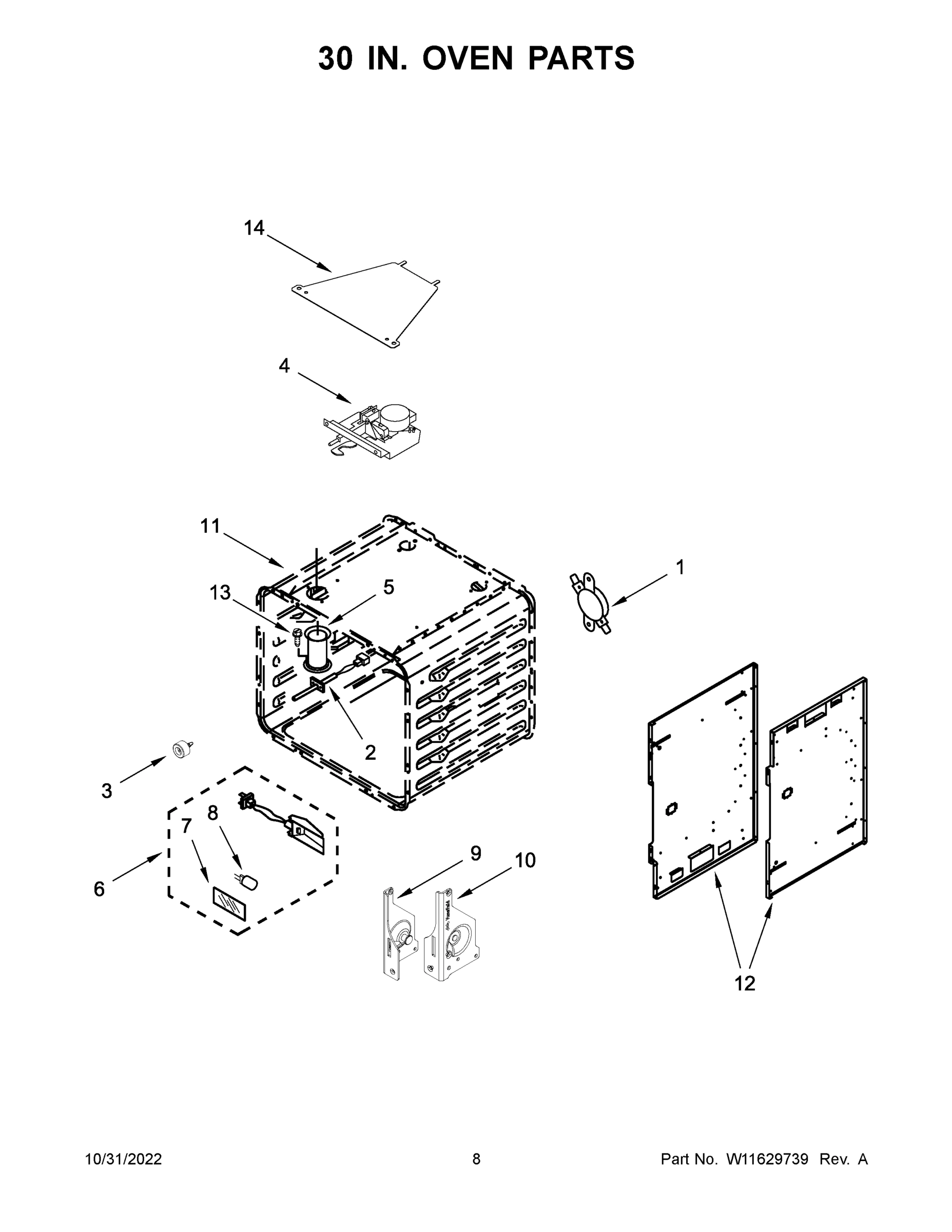 05 - 30 IN. OVEN PARTS
