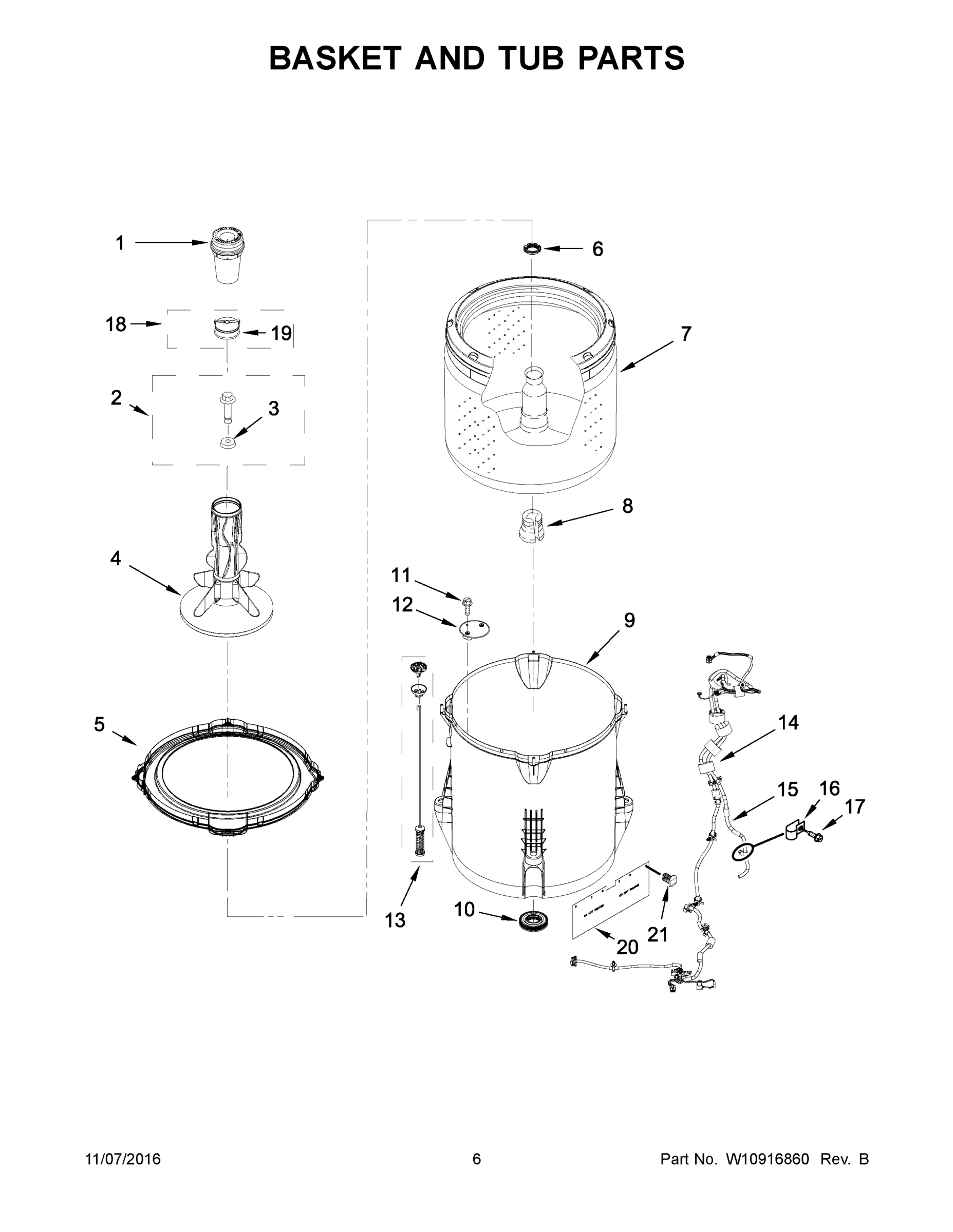 04 - BASKET AND TUB PARTS