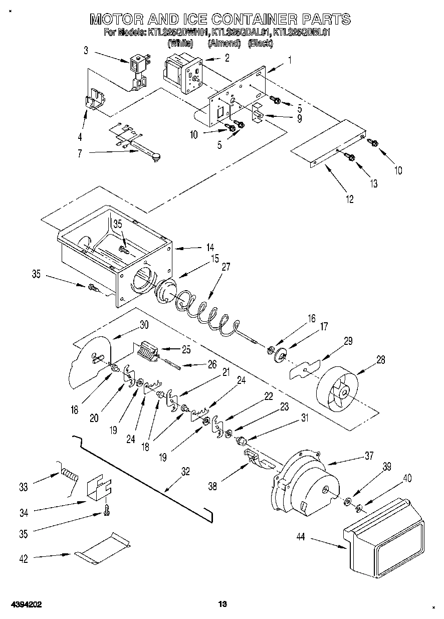 08 - MOTOR AND ICE CONTAINER