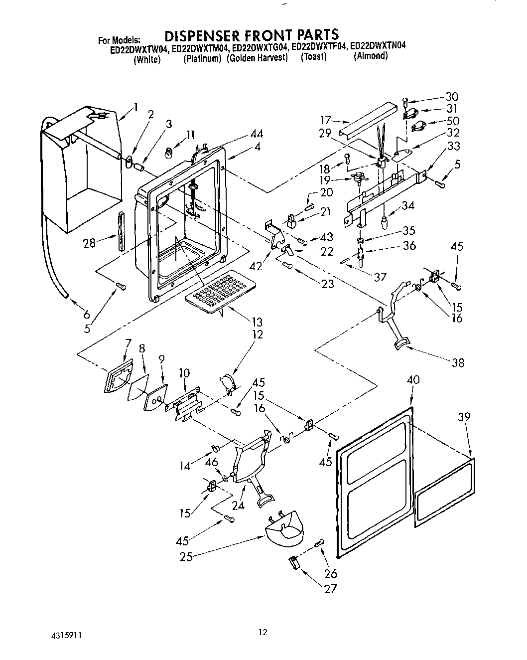 09 - DISPENSER FRONT