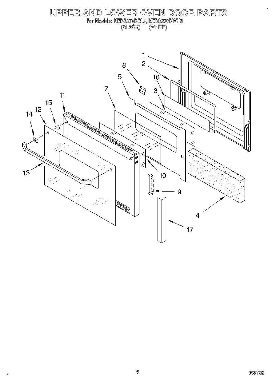 04 - UPPER AND LOWER OVEN DOOR