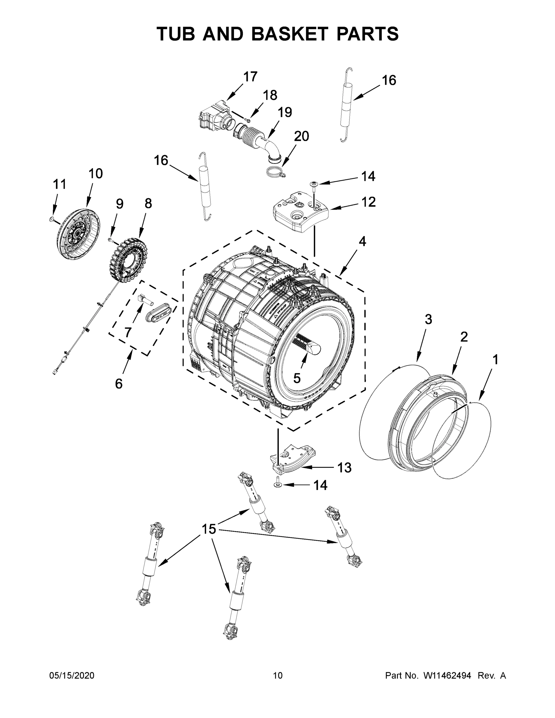 06 - TUB AND BASKET PARTS