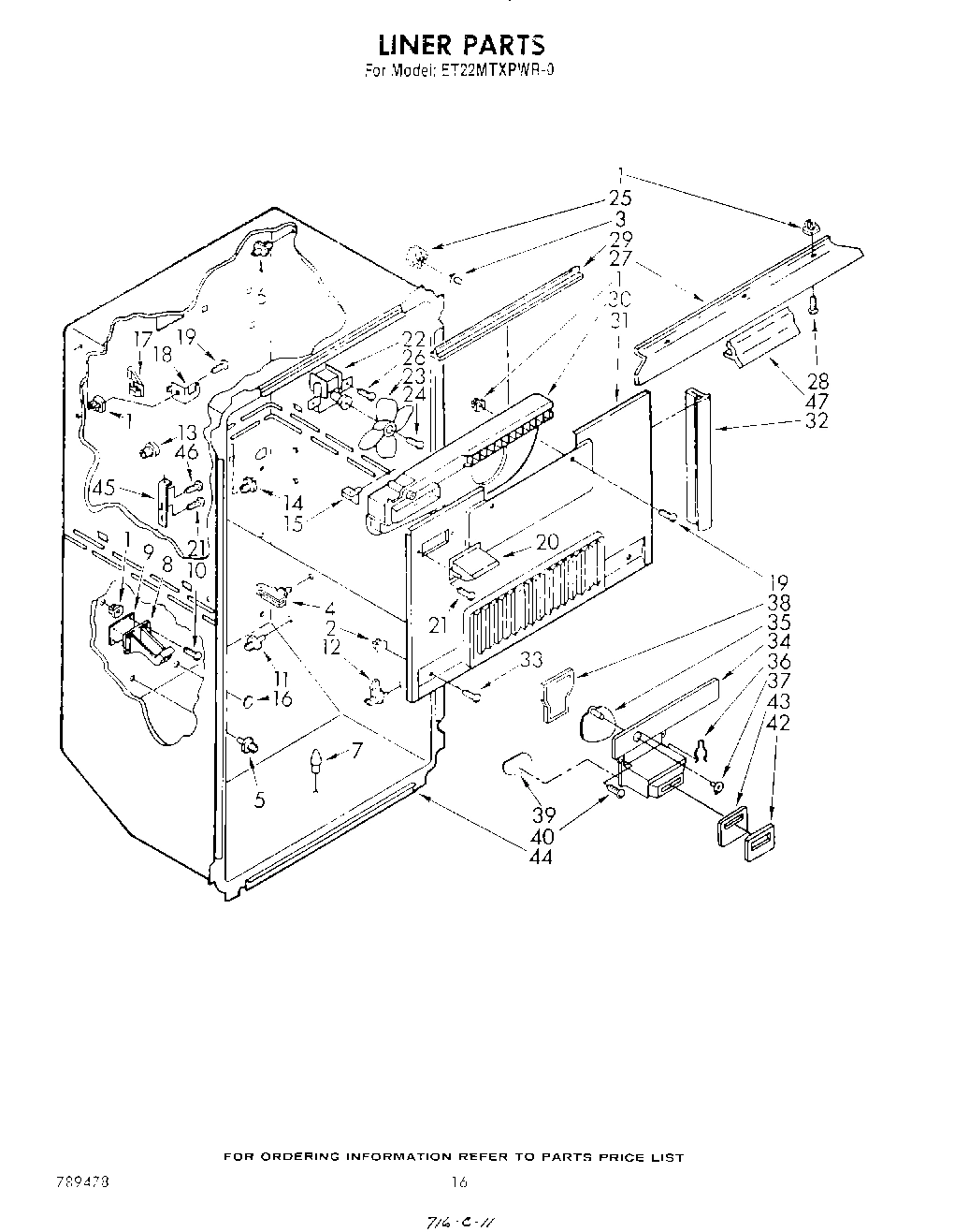 09 - LINER , NOT ILLUSTRATED AND OPTIONAL